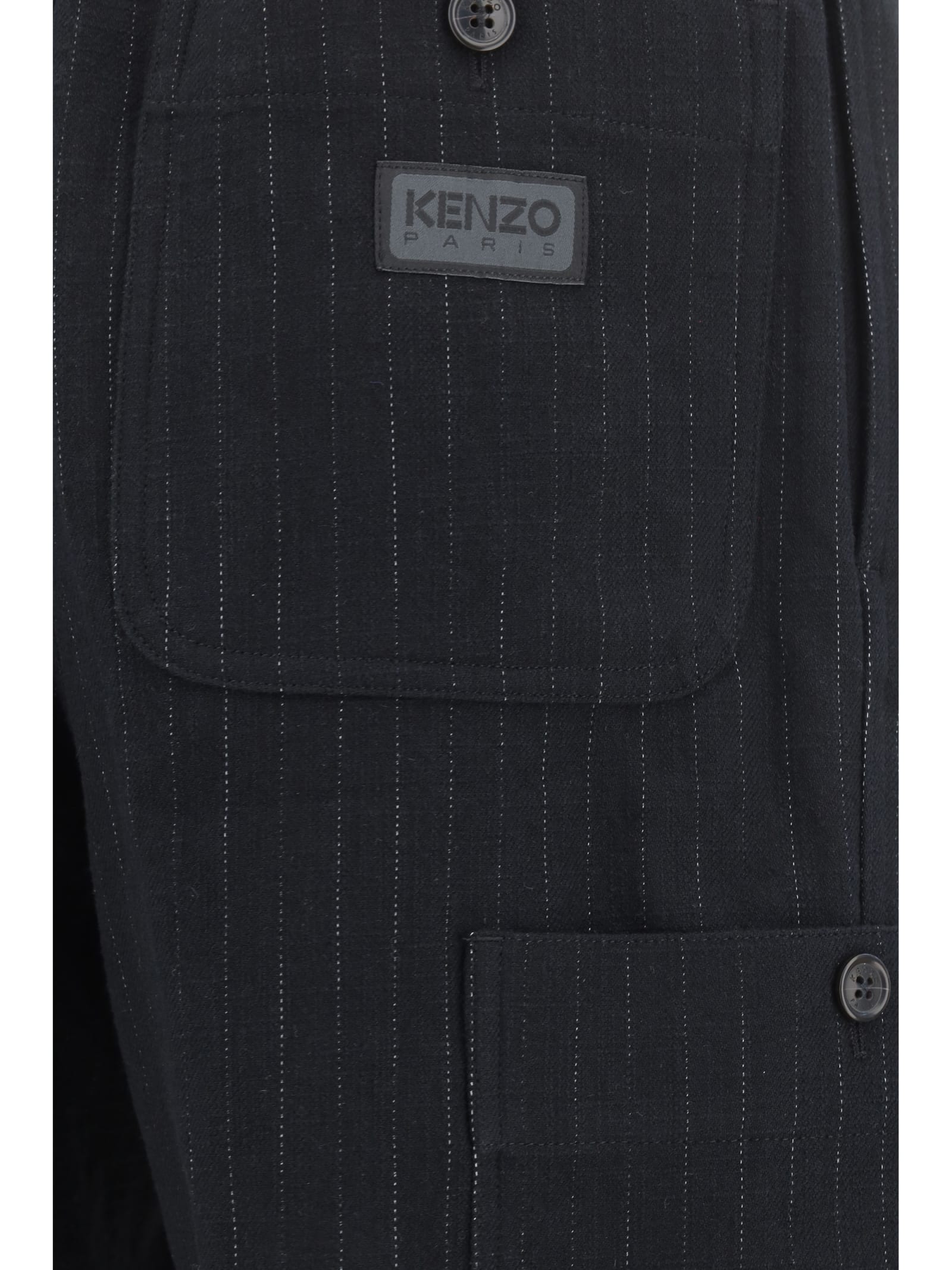 Shop Kenzo Pants In Black