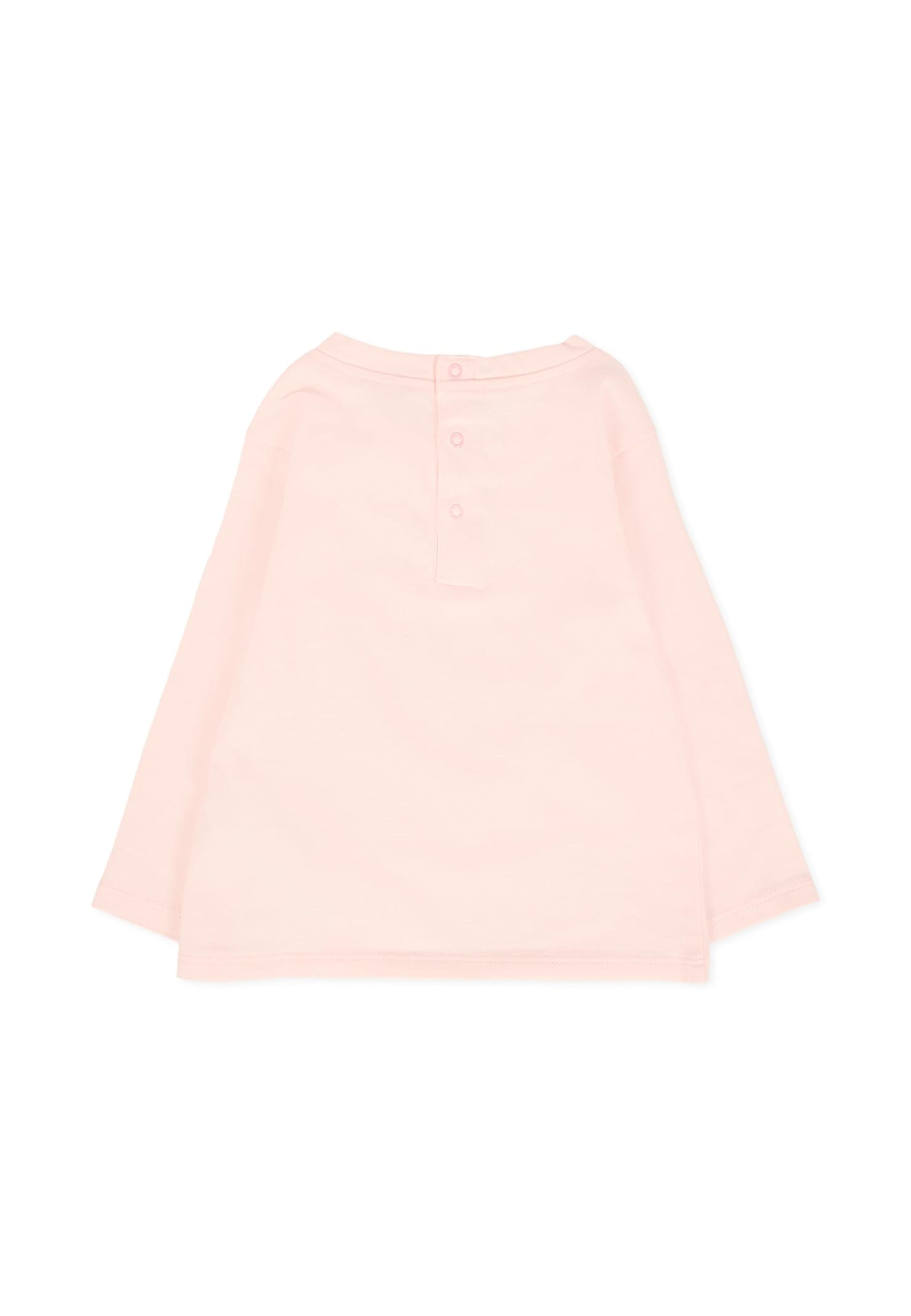 Billieblush Pink T-shirt For Baby Girl With Sheep In Pink