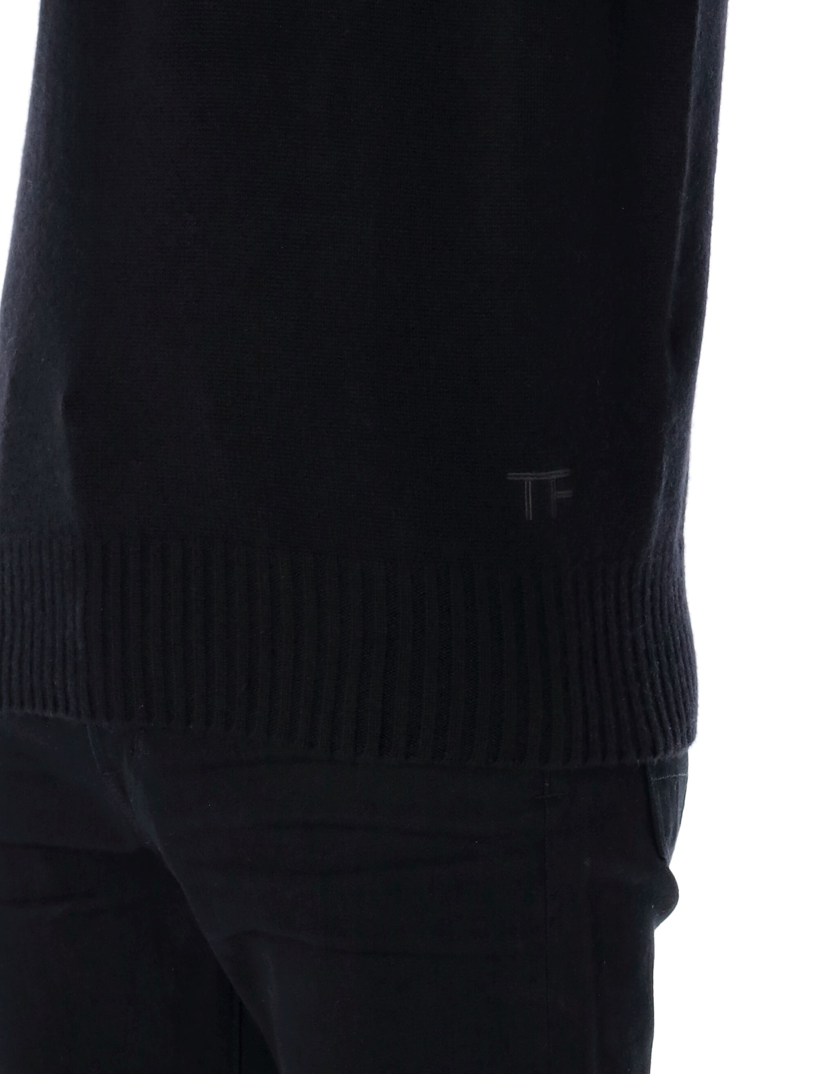 Shop Tom Ford Cashmere Hooded Knit In Black