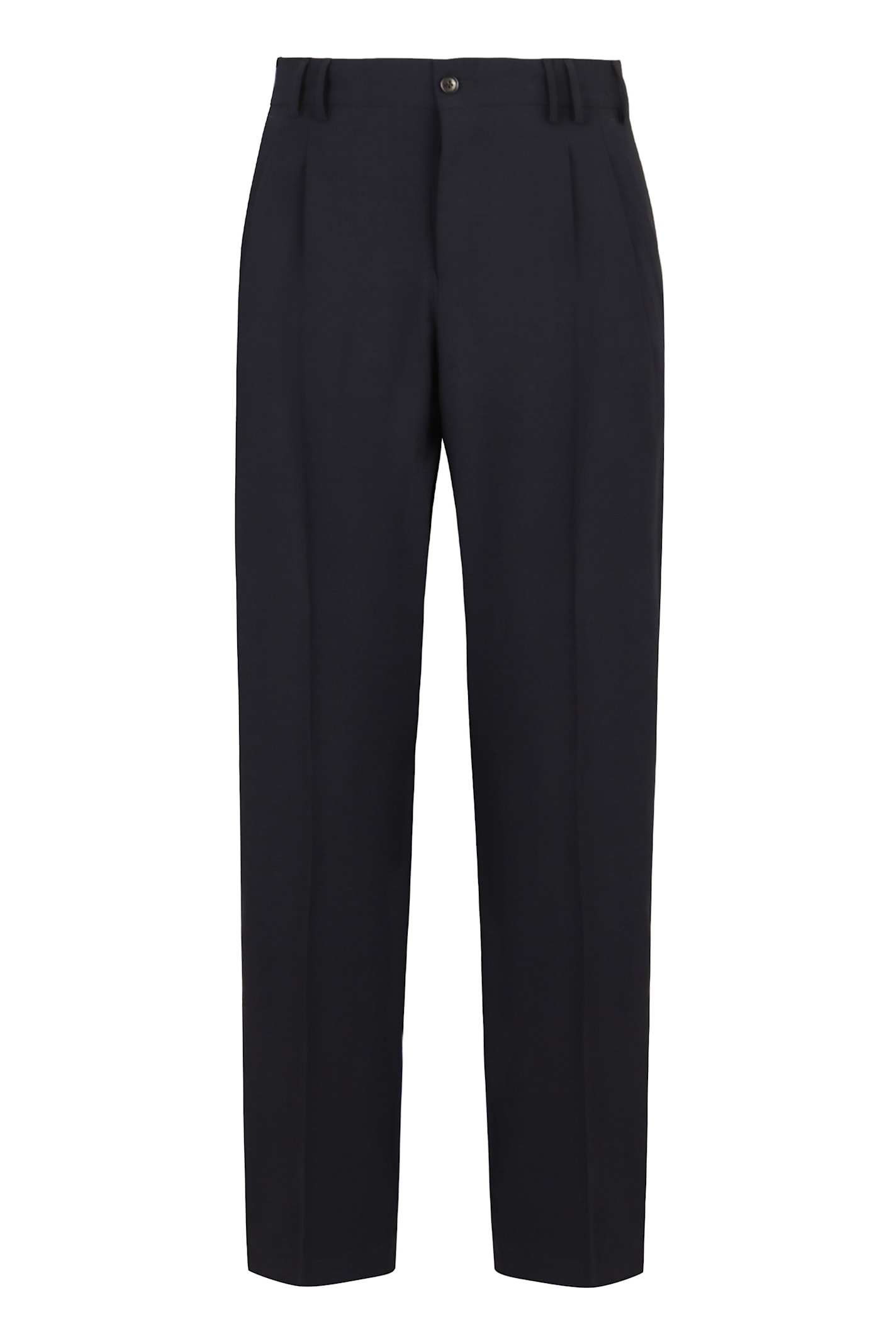 Pt Torino Wool Trousers In Blue