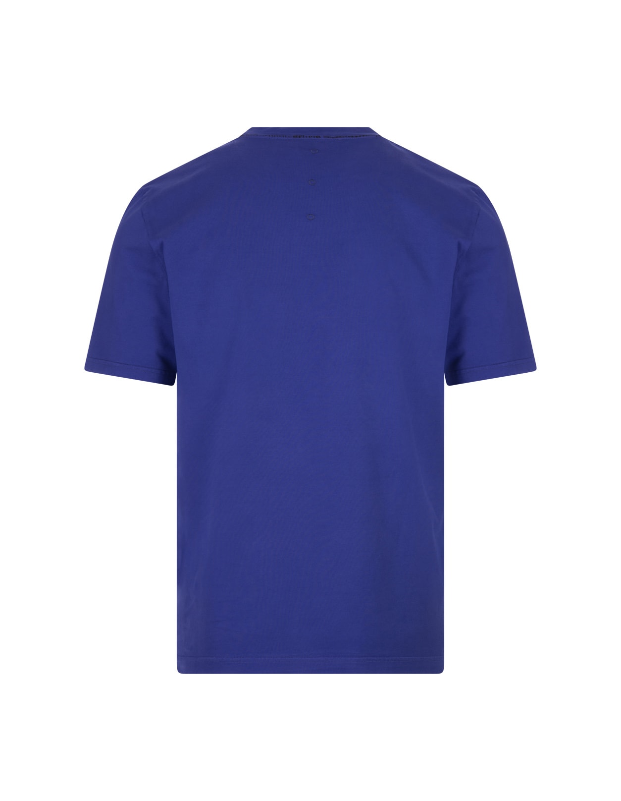Shop Premiata Blue T-shirt With Never White Print