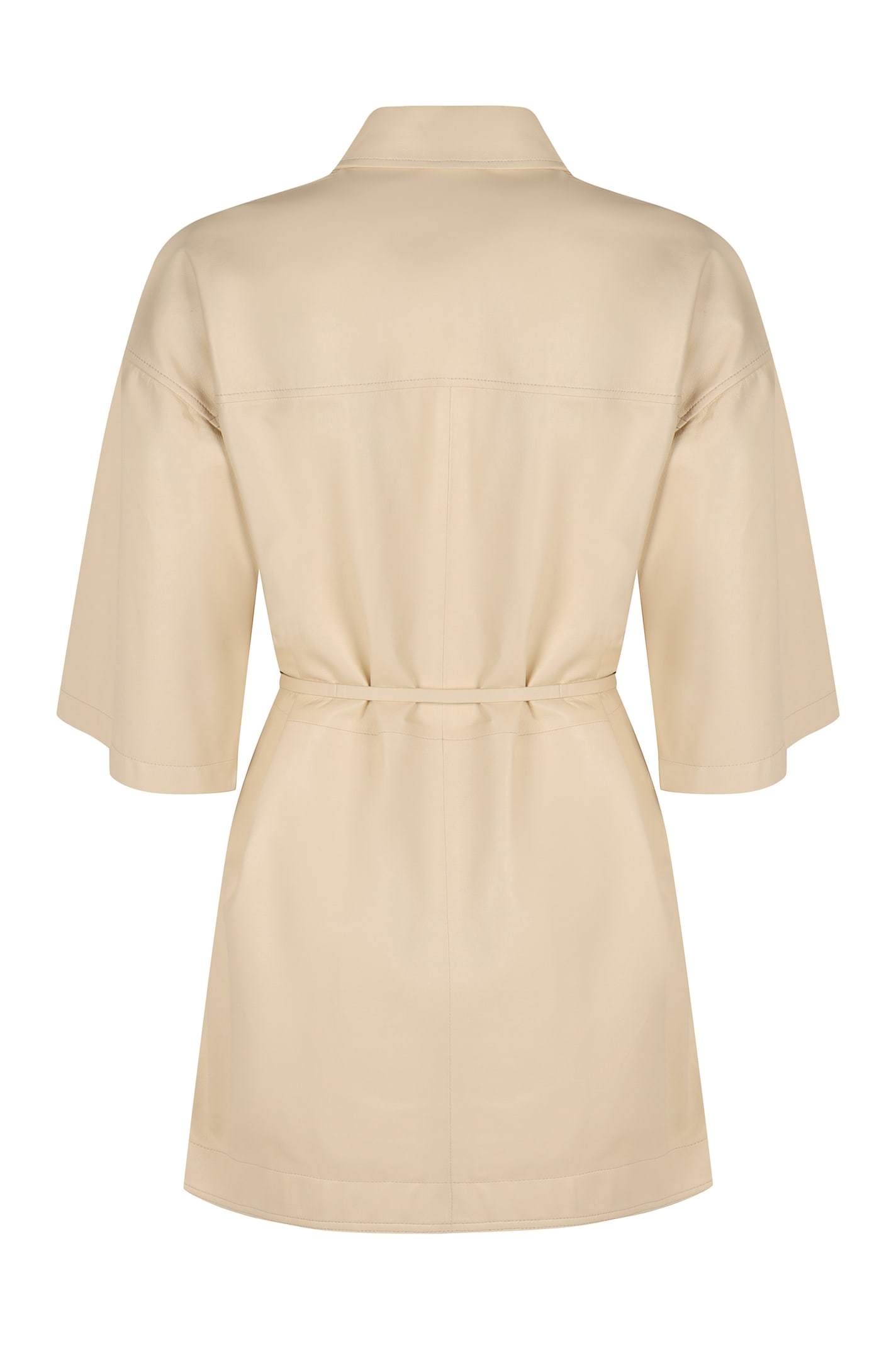 Fabiana Filippi Women's Leather Shirt In Panna