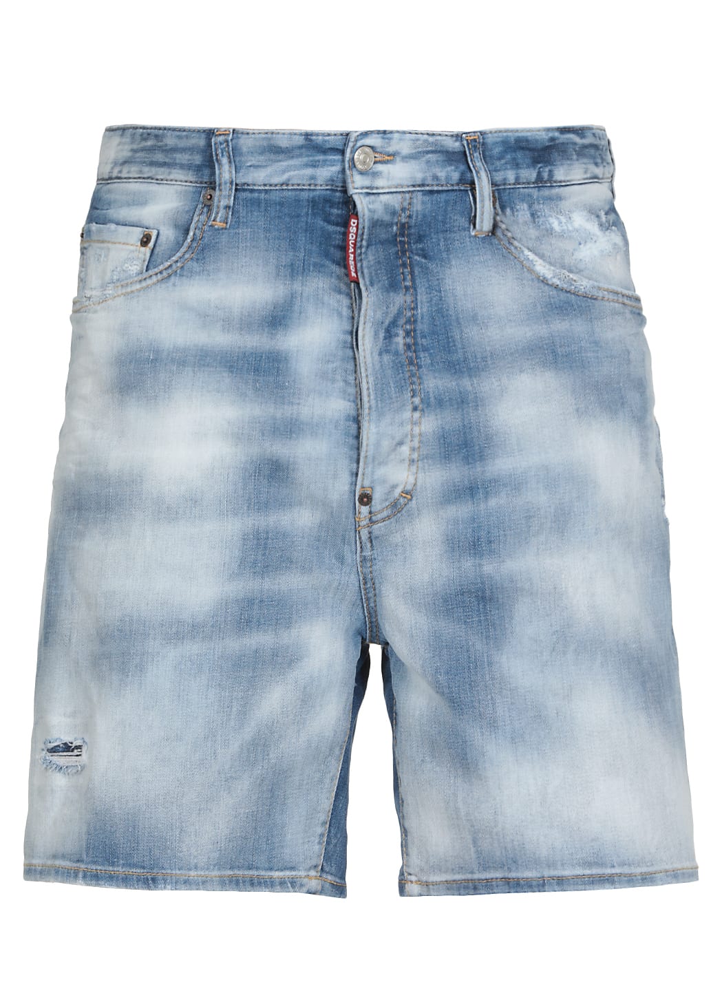 Dsquared2 Cotton Shorts In Blue