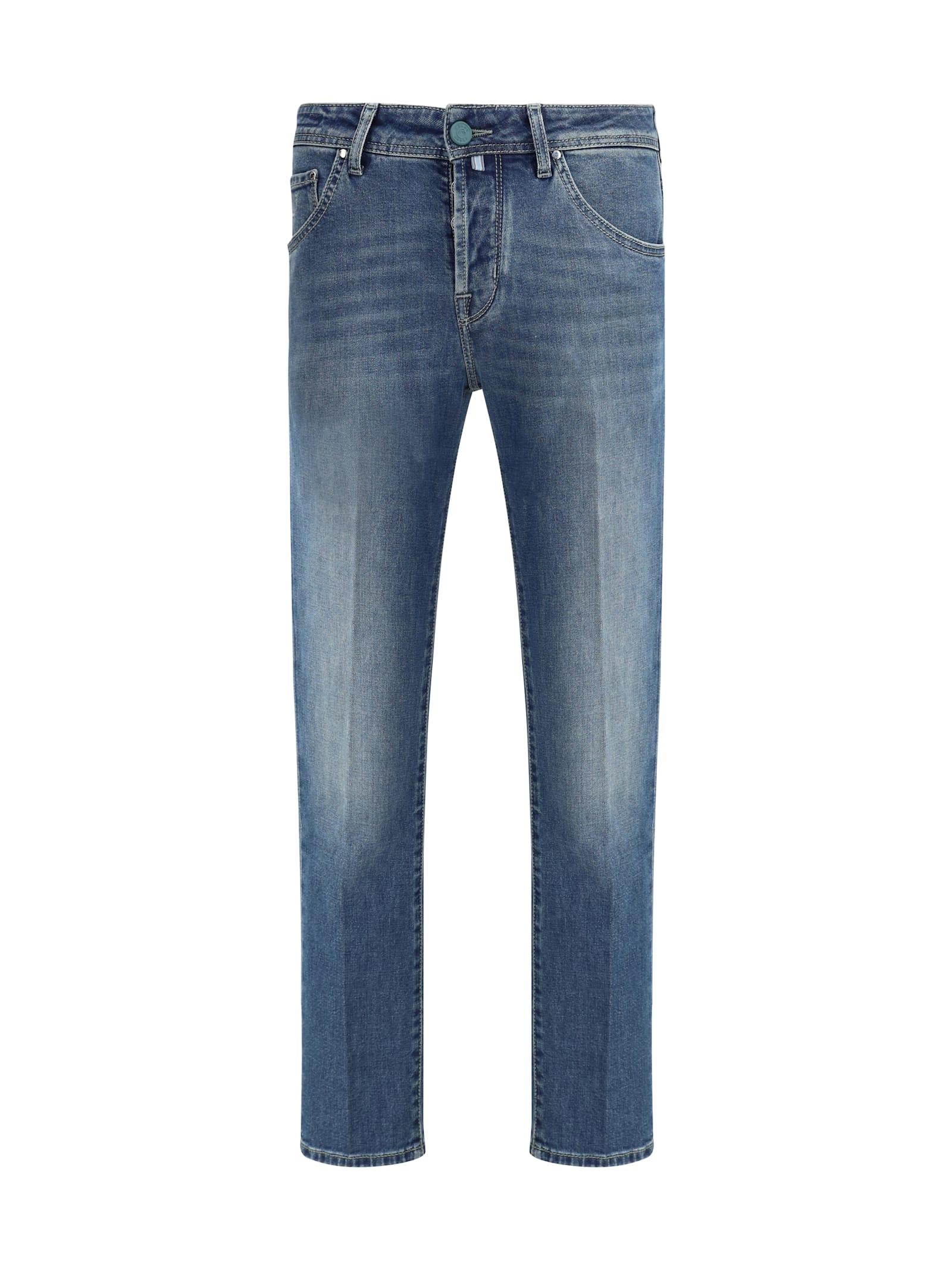 Jacob Cohen Denim Jeans Scott In Cotton And Lyocell In Blue