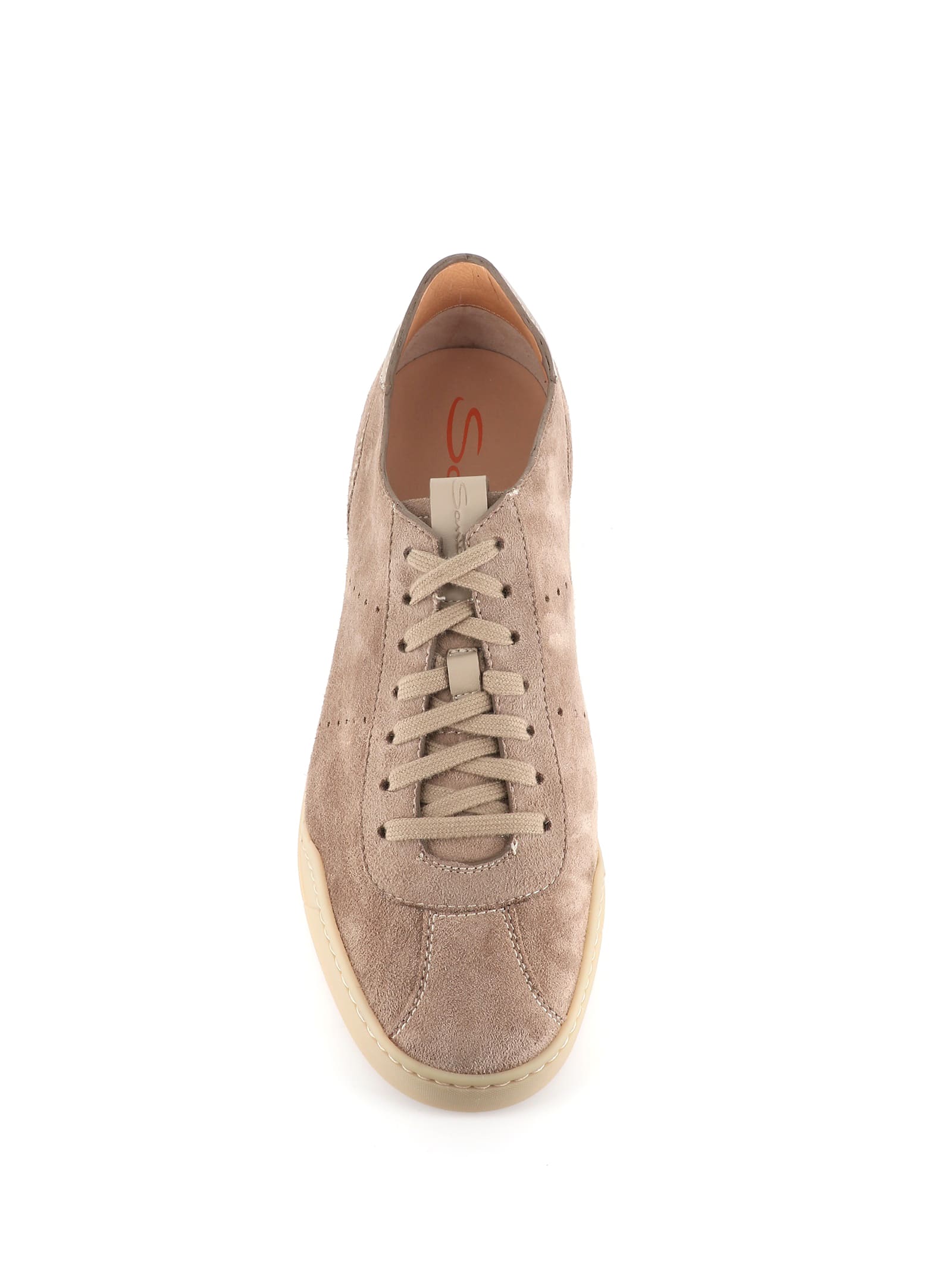 santoni suede sneakers
