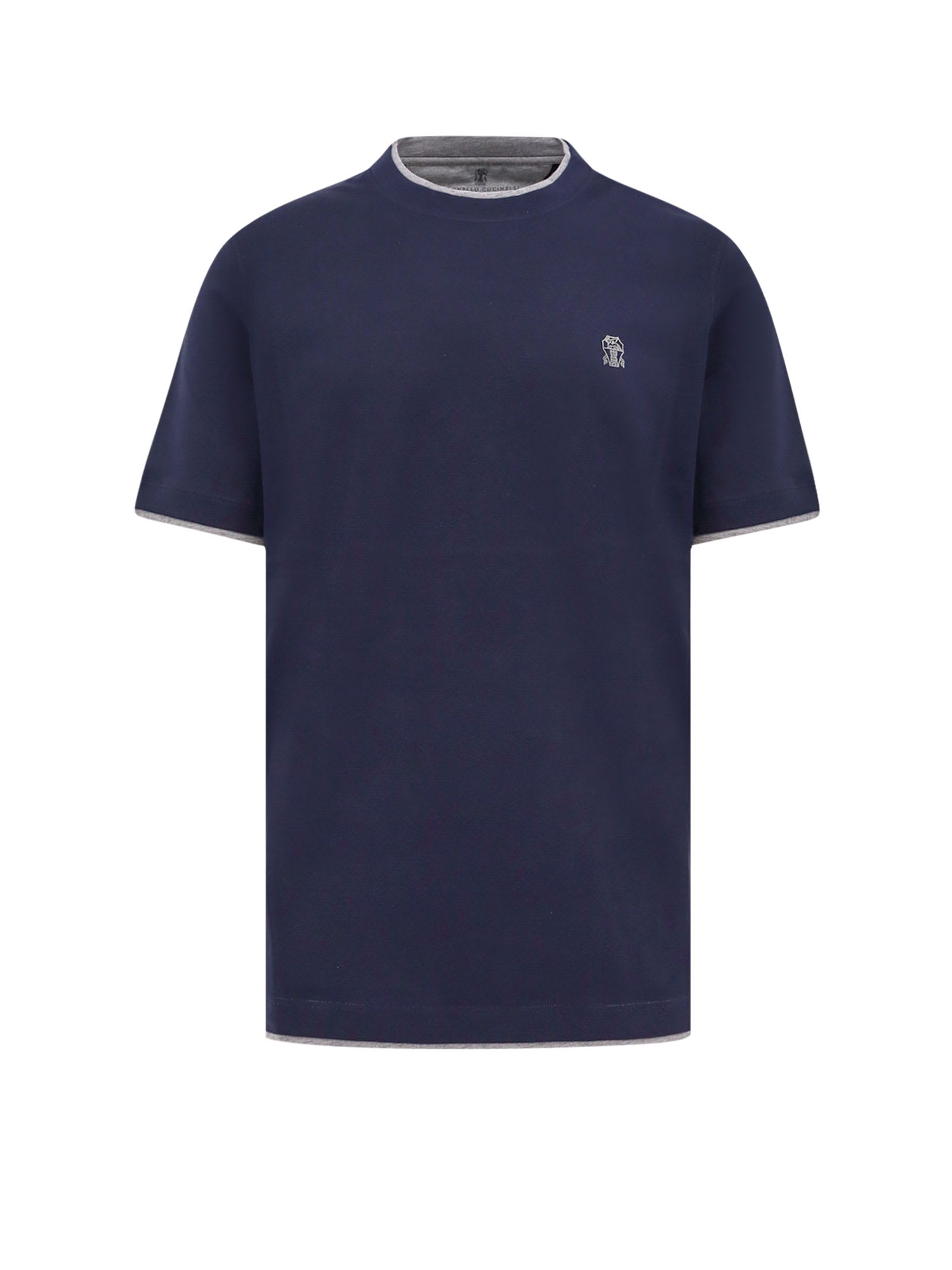 Blue Cotton T-shirt