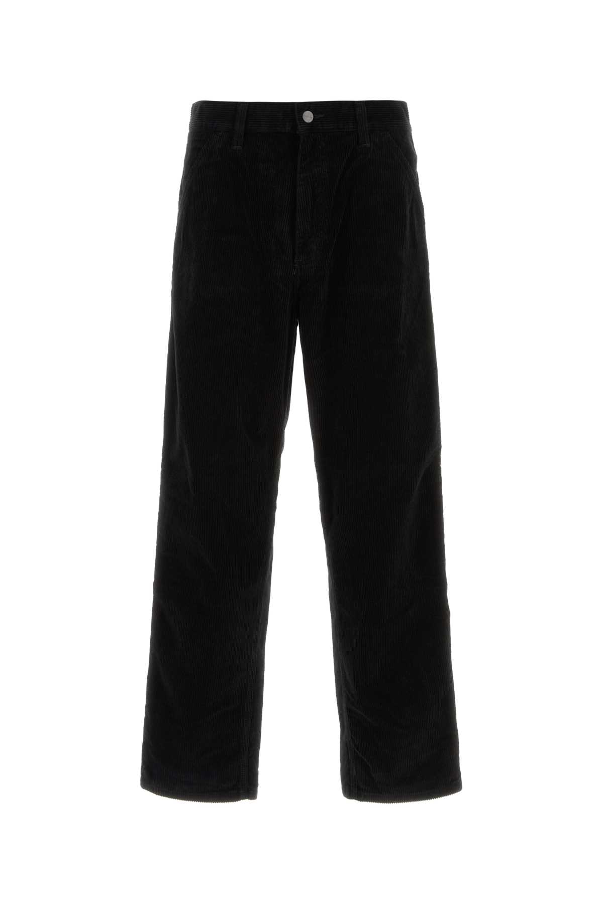 Carhartt Black Corduroy Single Knee Pant In Black