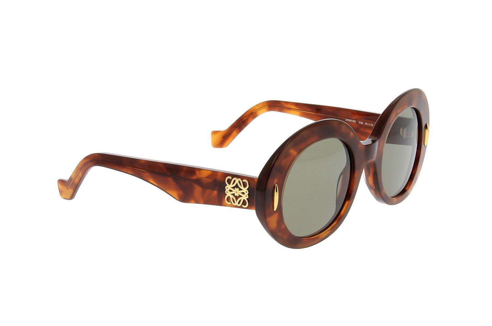 Loewe Round Frame Sunglasses In Brown