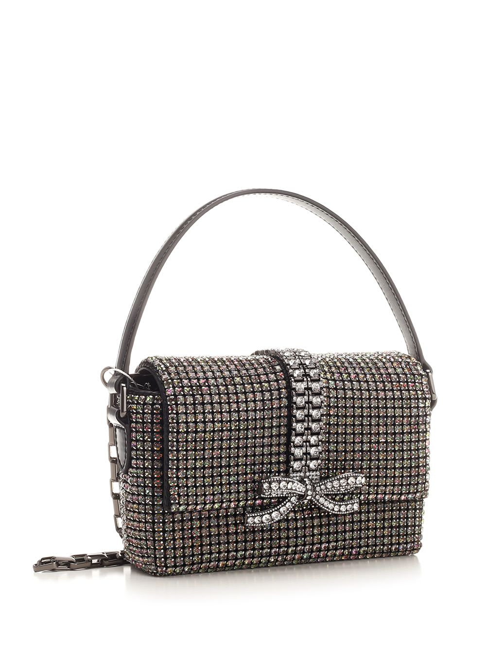 SELF-PORTRAIT RHINESTONES EMBELLISHED BOW BAG 