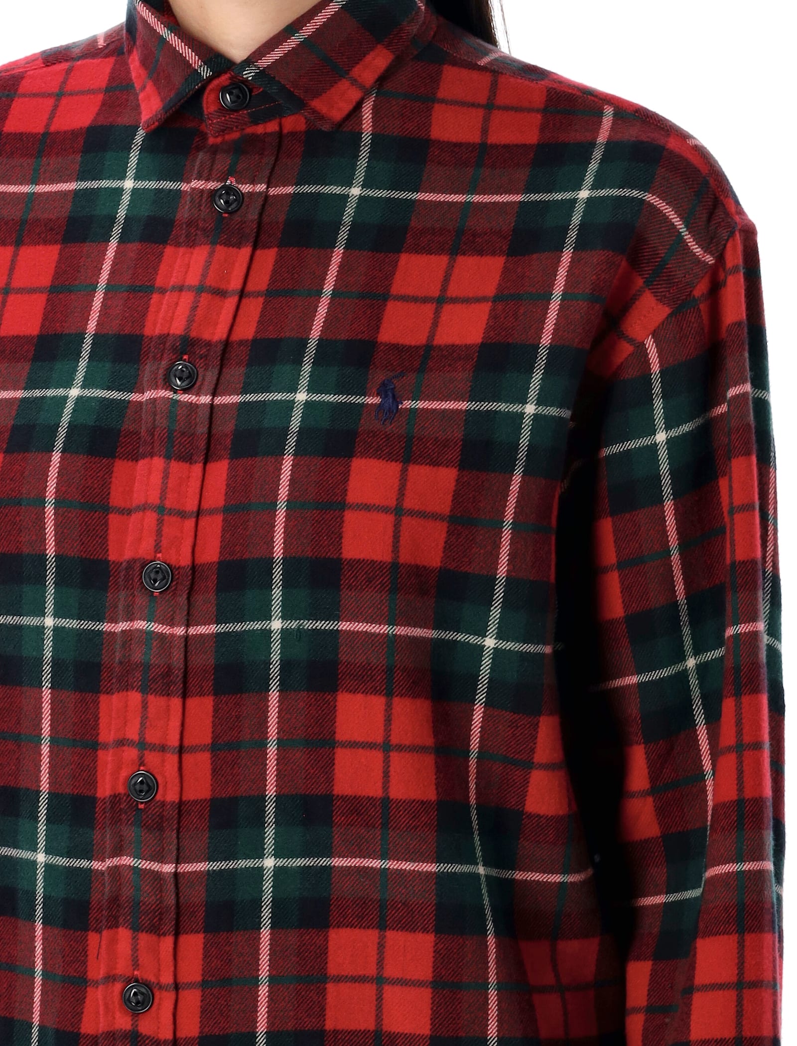 Shop Polo Ralph Lauren Relaxed Fit Plaid Cotton Shirt In Red Check