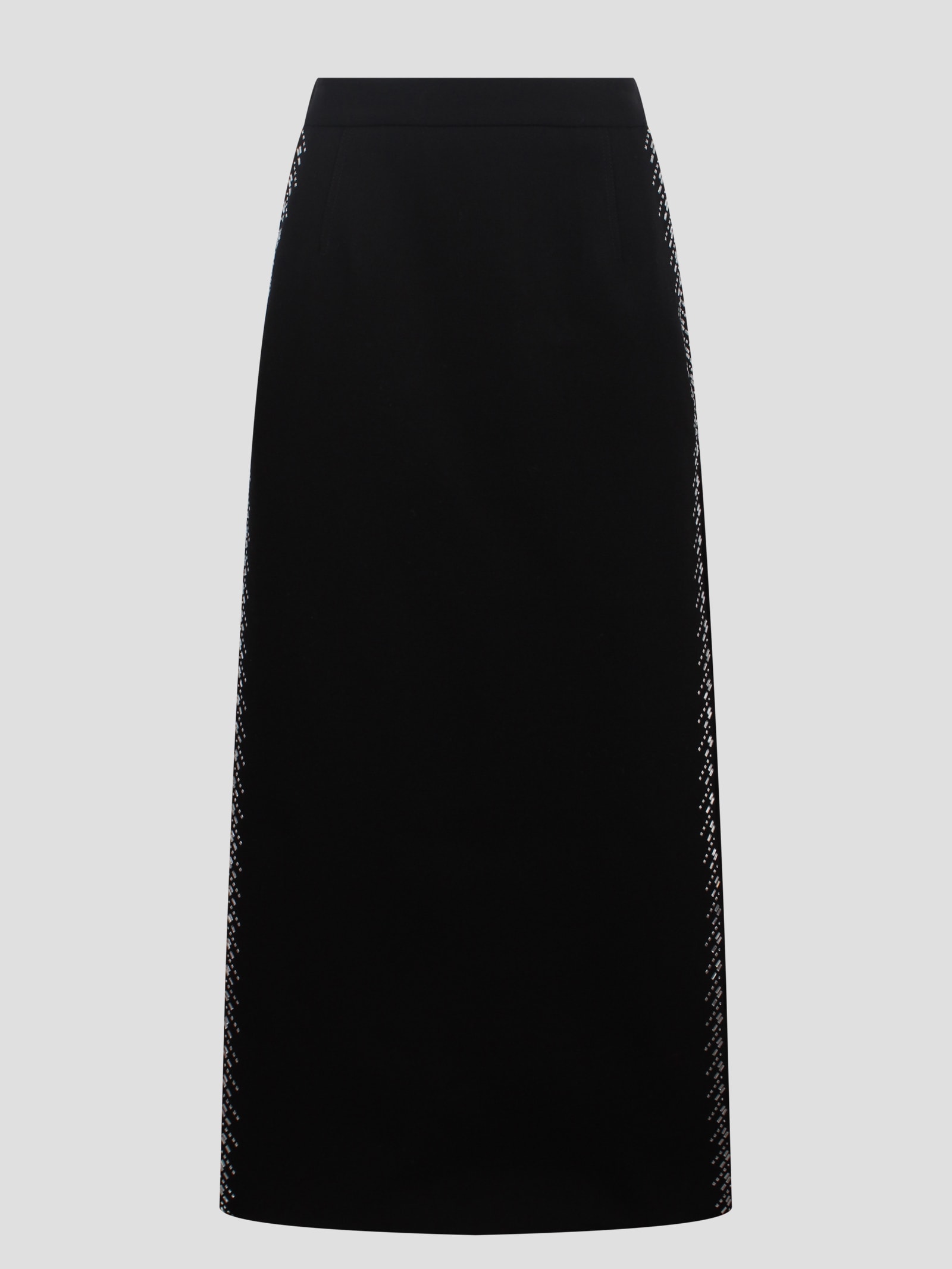 Rabanne Midi Skirt With Rhinestones