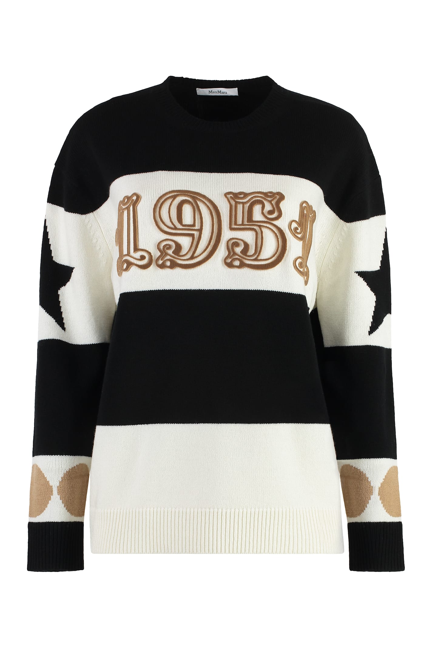 Shop Max Mara Dirce Wool And Cashmere Sweater In Multicolor