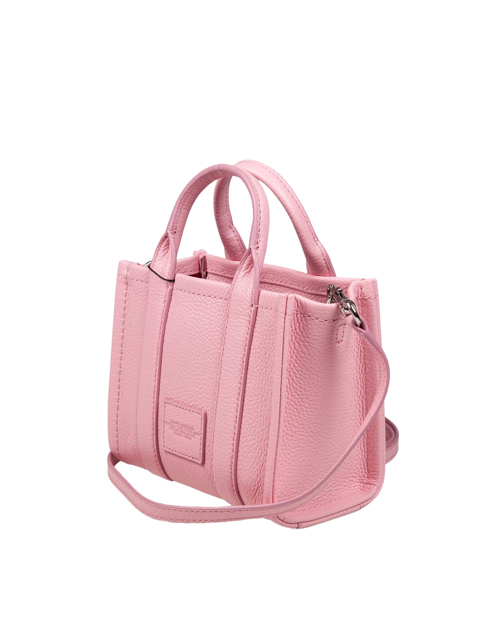 Shop Marc Jacobs Mini Tote In Pink Leather