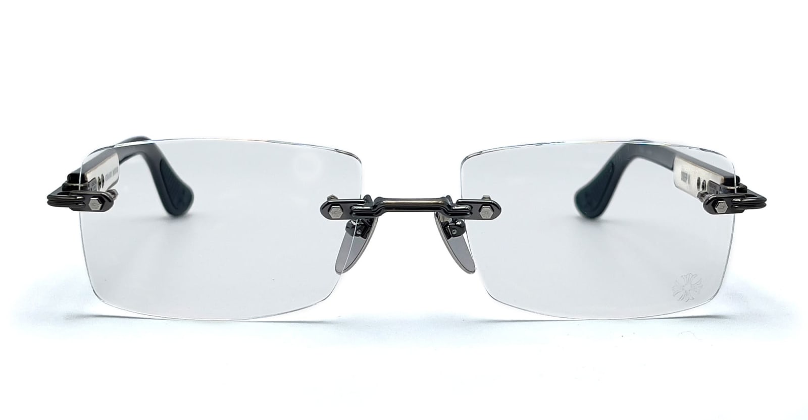 Deep Ii - Antique Silver/ White Ebony Wood Rx Glasses