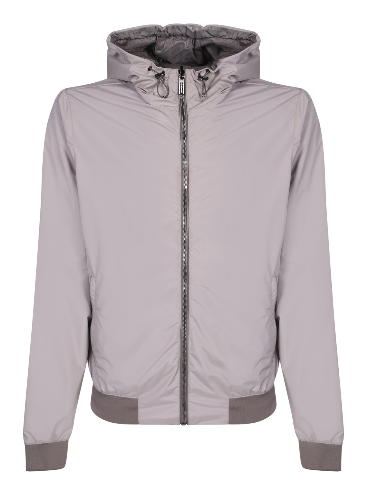 Shop Moorer Dennys Beige/grey Jacket