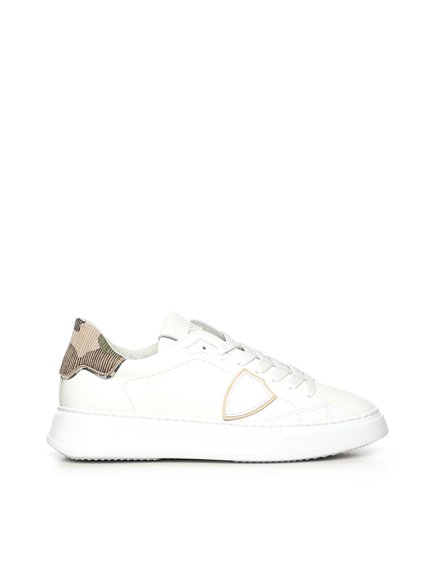 Philippe Model Temple Low Sneakers In White
