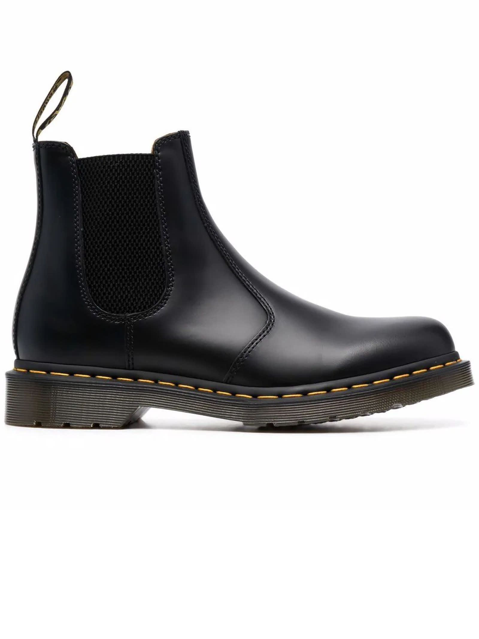 Shop Dr. Martens' 2976 Smooth Leather Chelsea Boots In Black Smooth