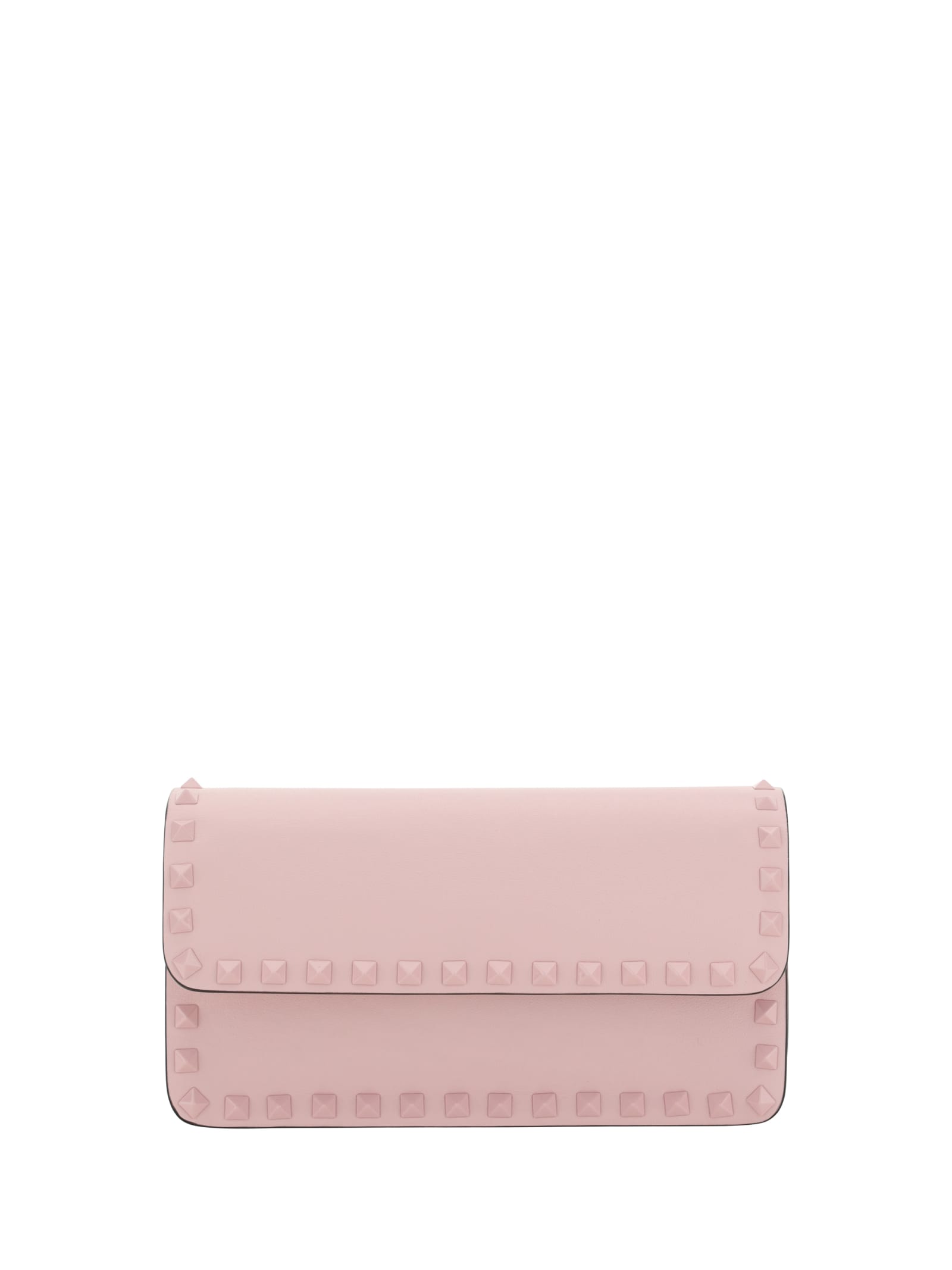 Valentino Garavani Rockstud Handbag In Rose Quartz