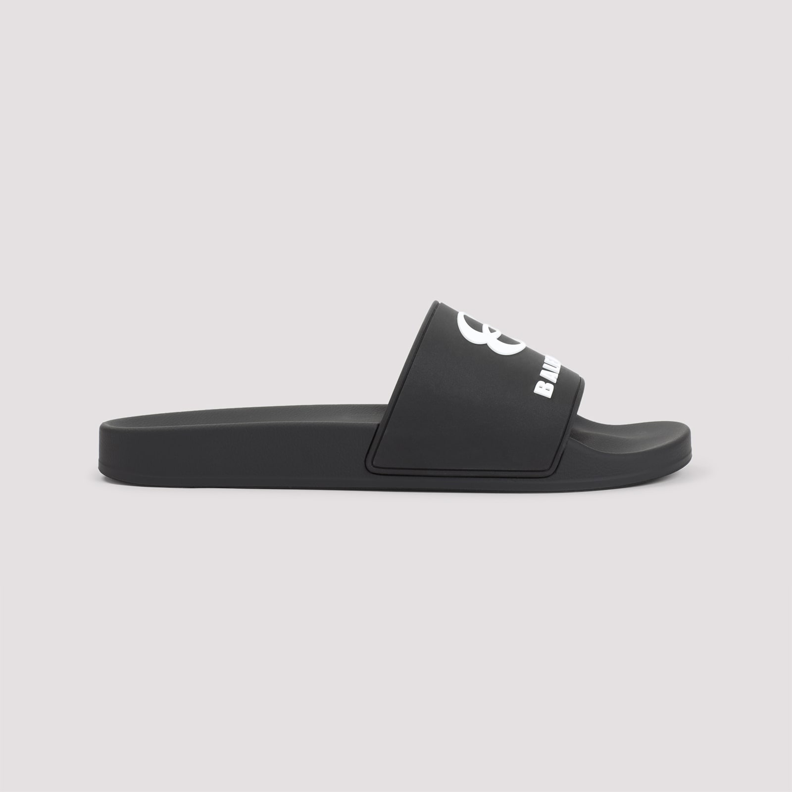 Balenciaga Rubber Slide Sandals For The Pool Men In Black White