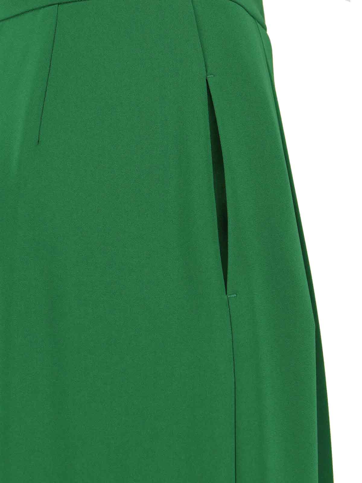 Max Mara Cady Wide-leg Trousers In Green