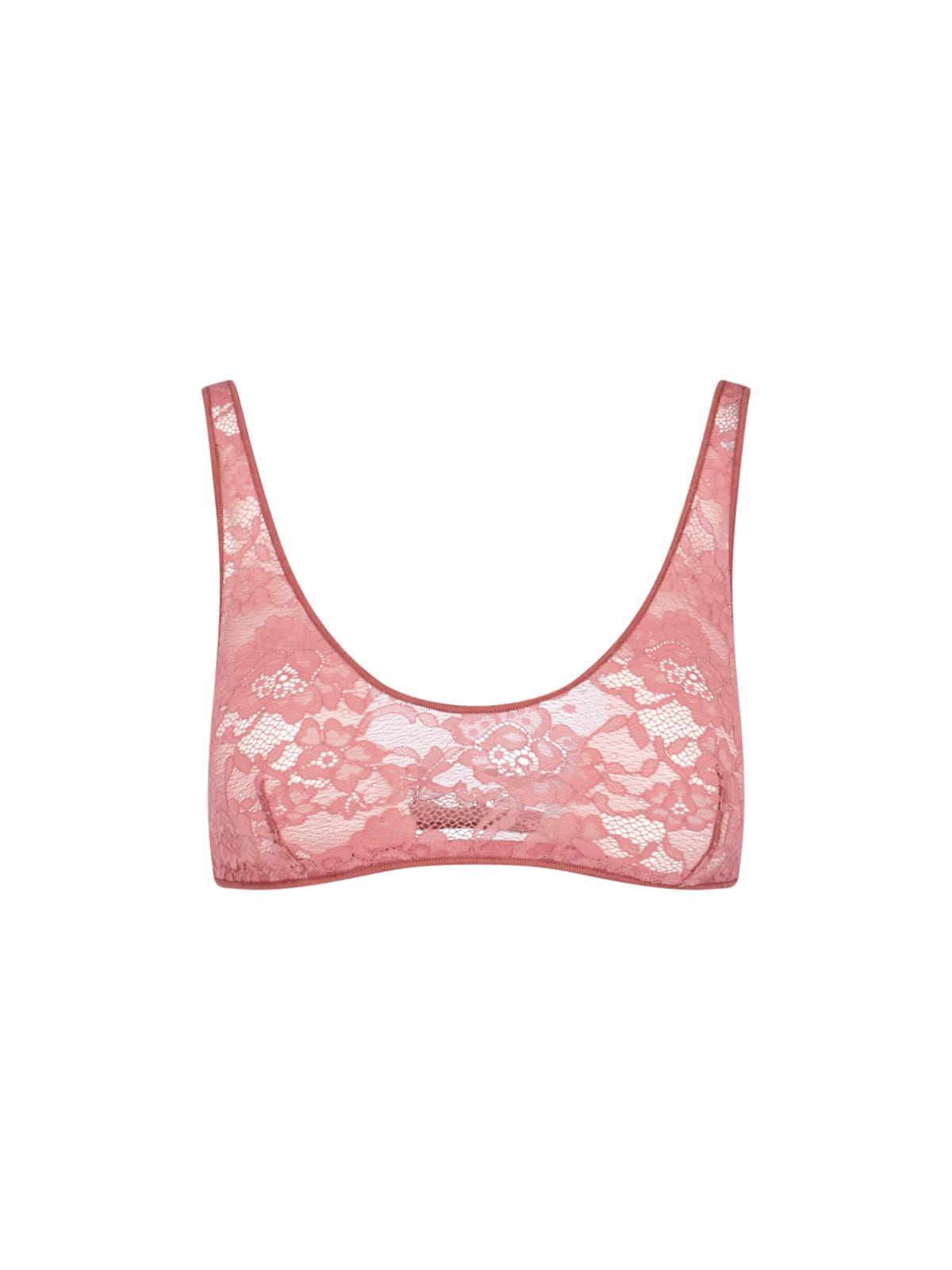 Shop Oseree O-lover Lace Sporty Bra In Pink
