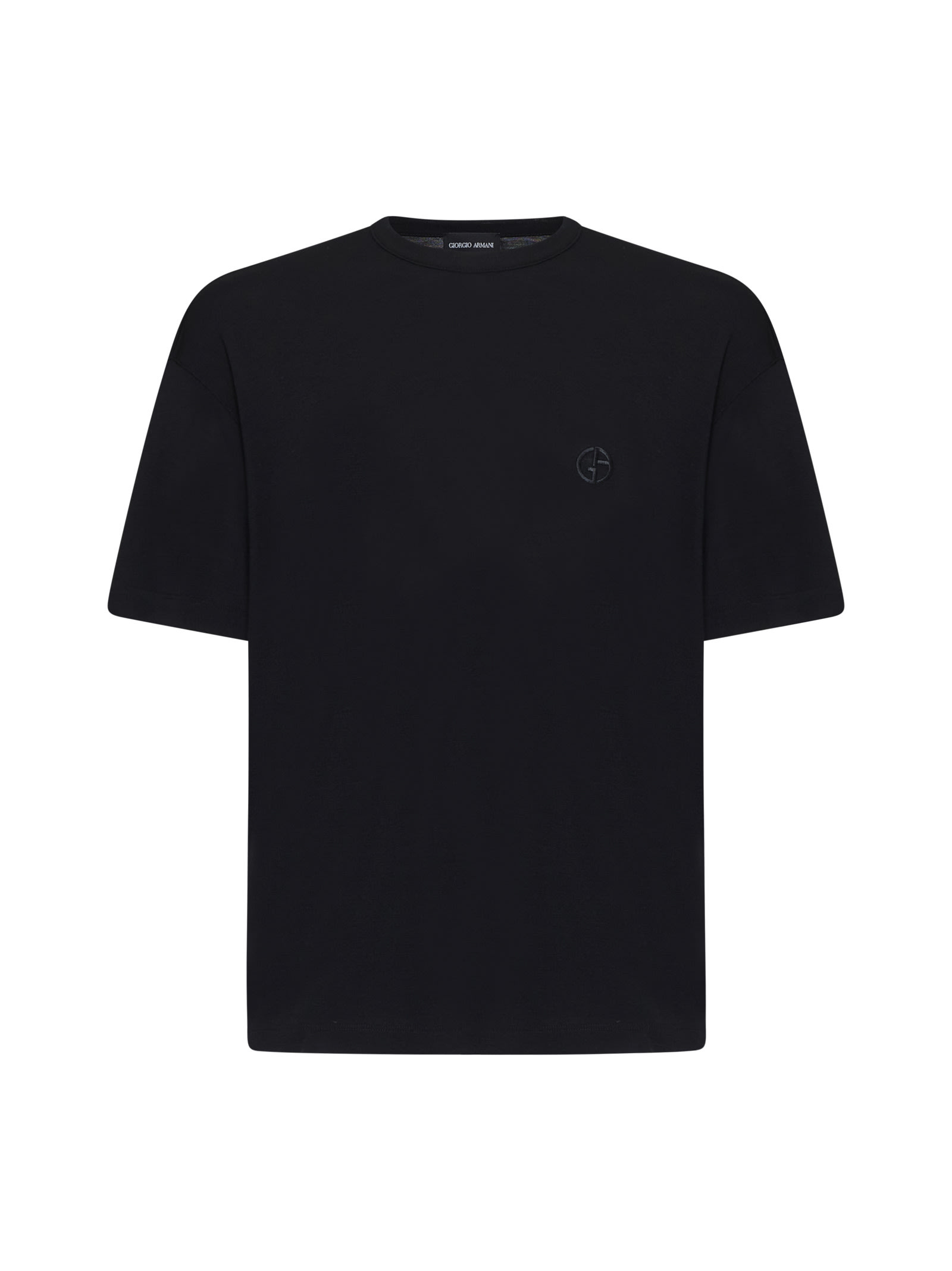 Shop Giorgio Armani T-shirt In Black