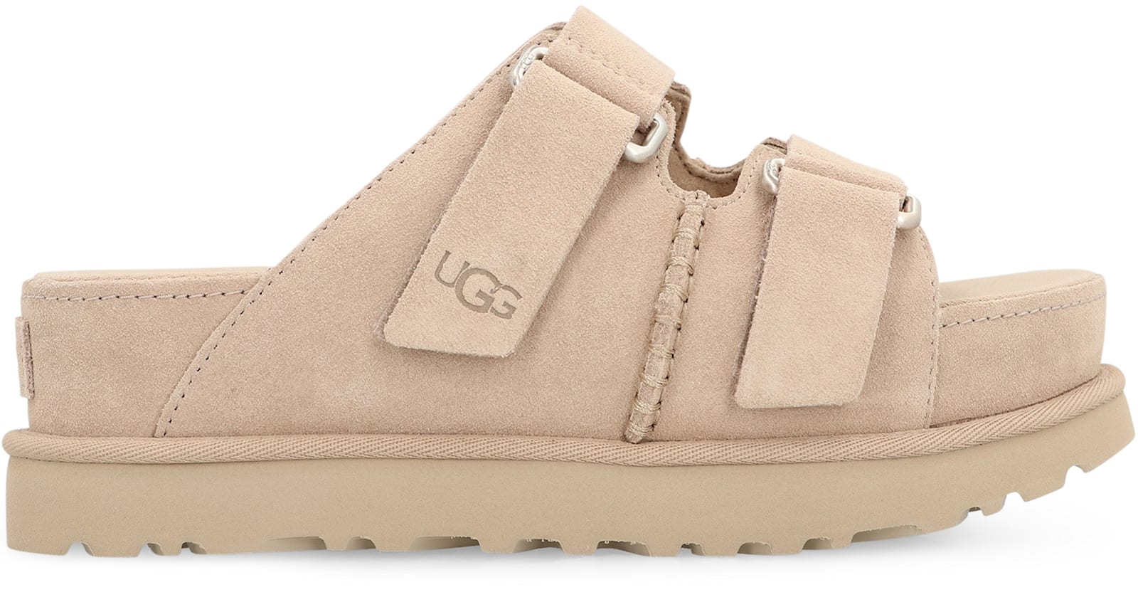 Ugg Women Goldenstar Hi Slide In Sand In Pink