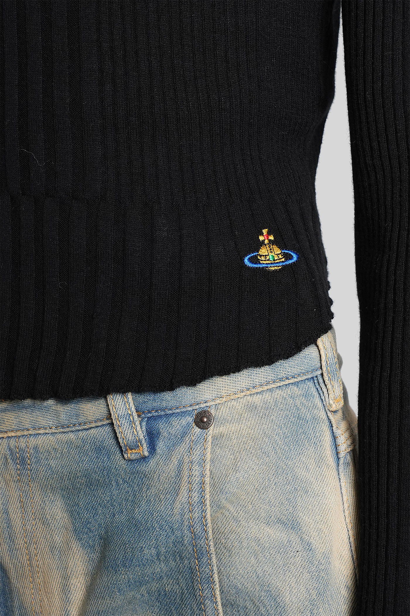 Vivienne Westwood Tegan Knitwear In Black Cotton In Black