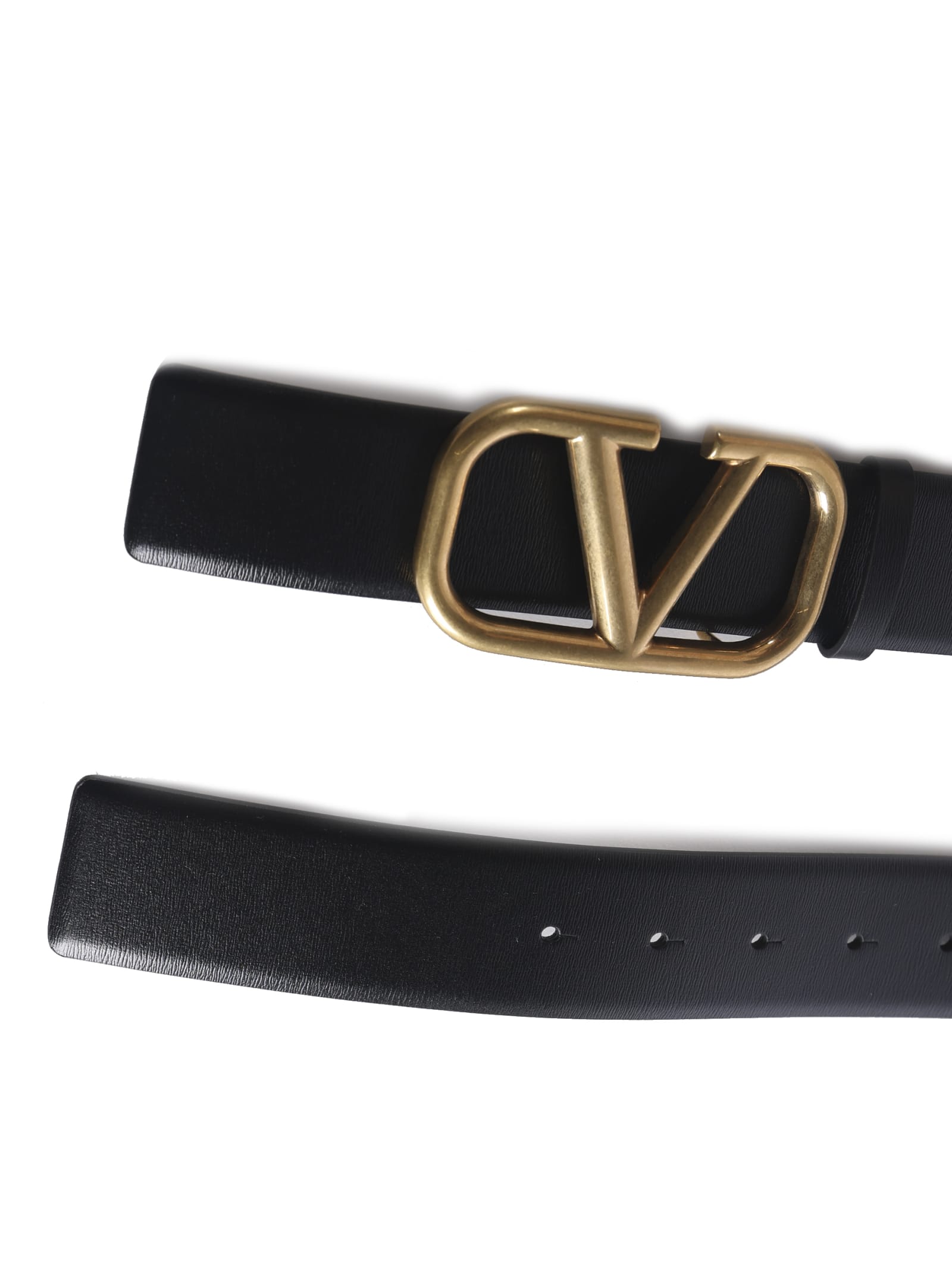 Shop Valentino Vlogo Signature Belt In Black