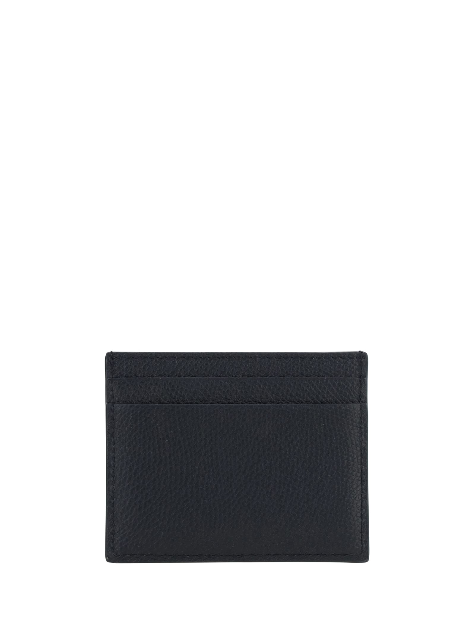 Shop Valentino Vlogo Card Holder In Black