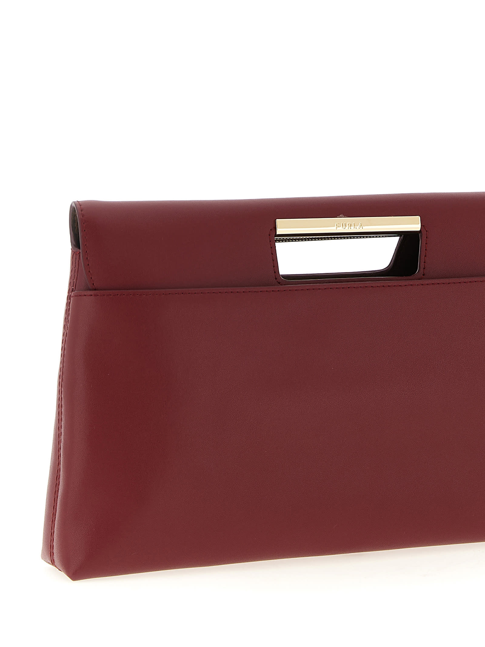 Furla ' Giada' Clutch In Burgundy