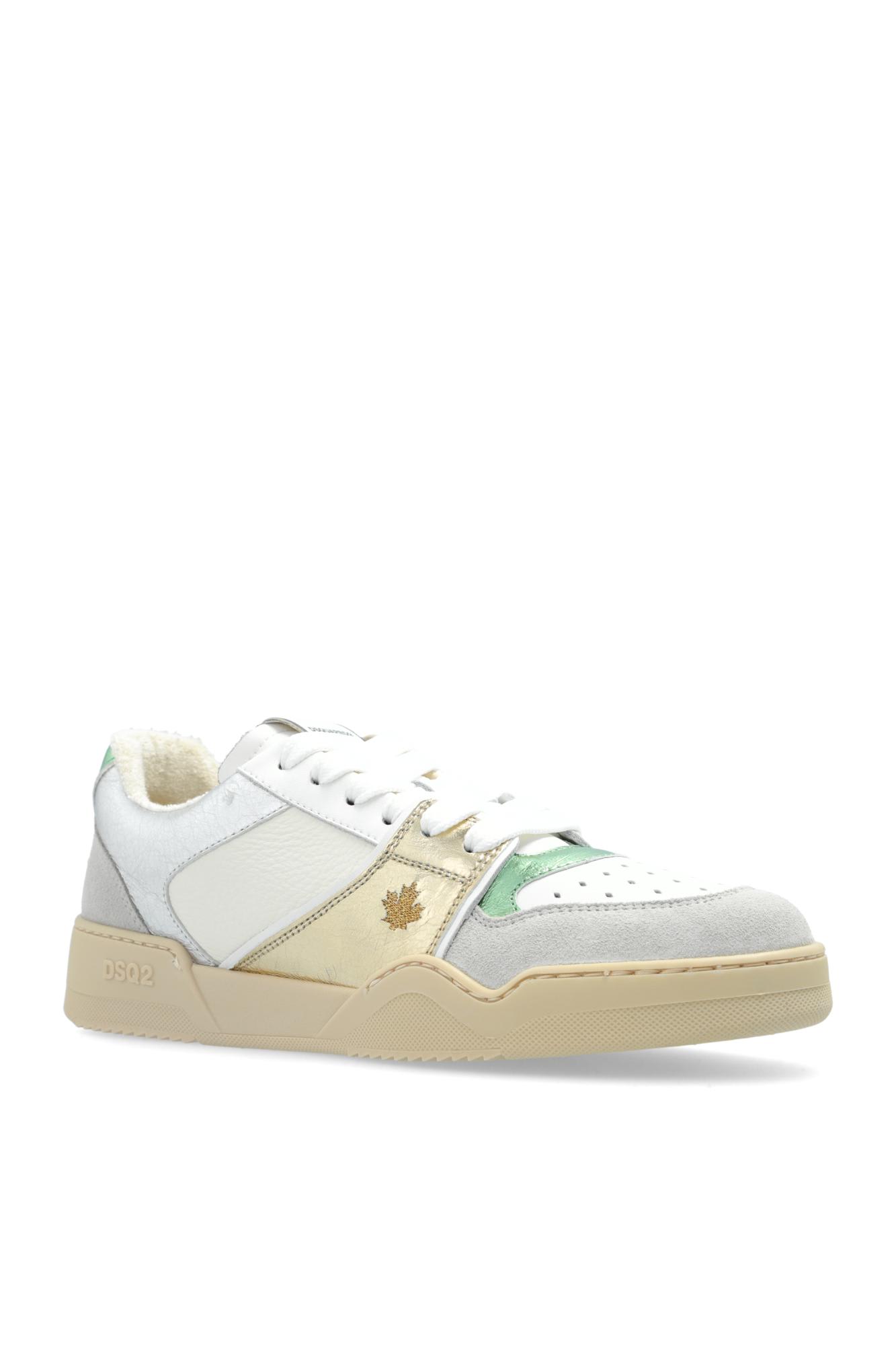 Shop Dsquared2 Sneakers Spiker In Platinum E Water