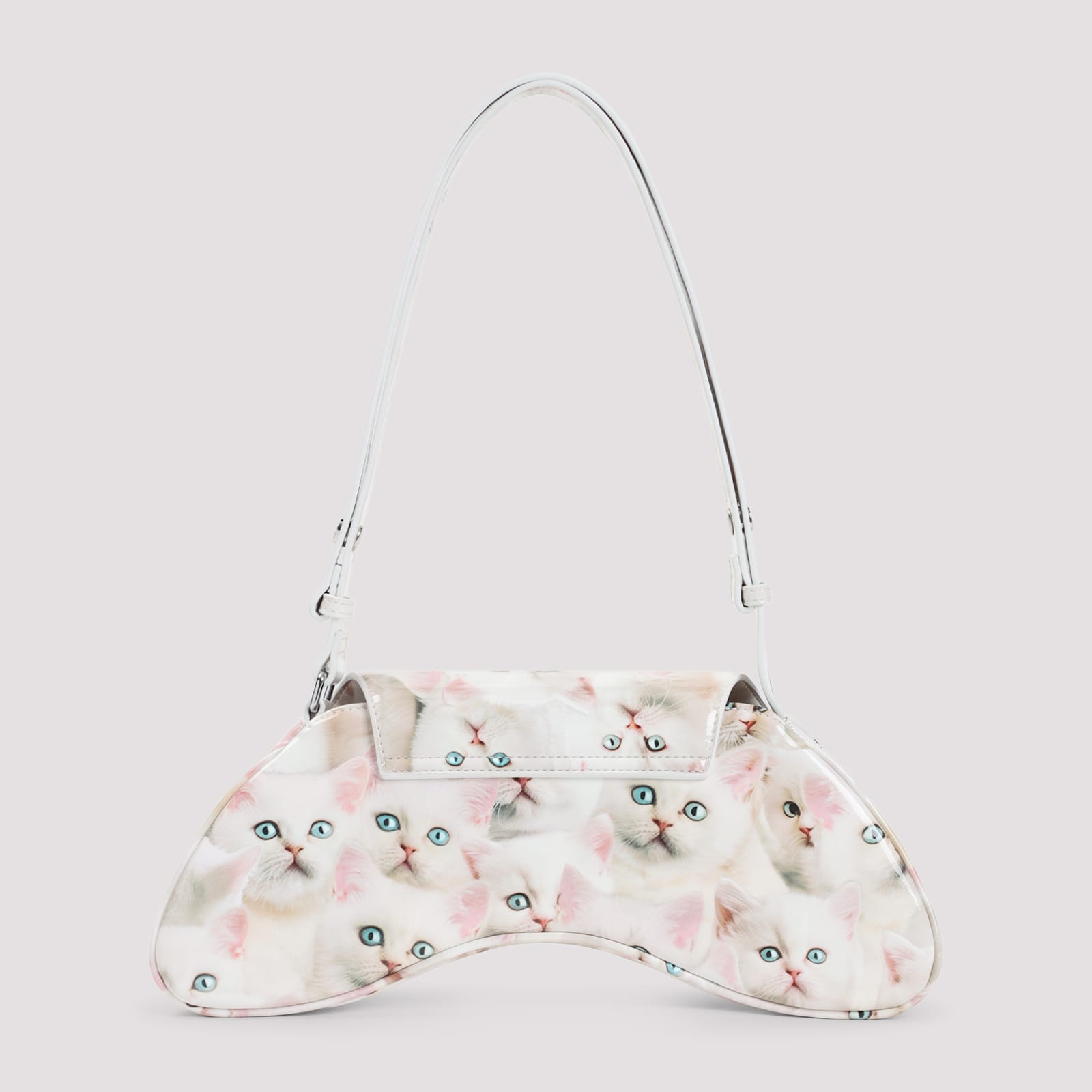 Diesel Gaming Controller-inspired White Polyurethane Handbag In Multi