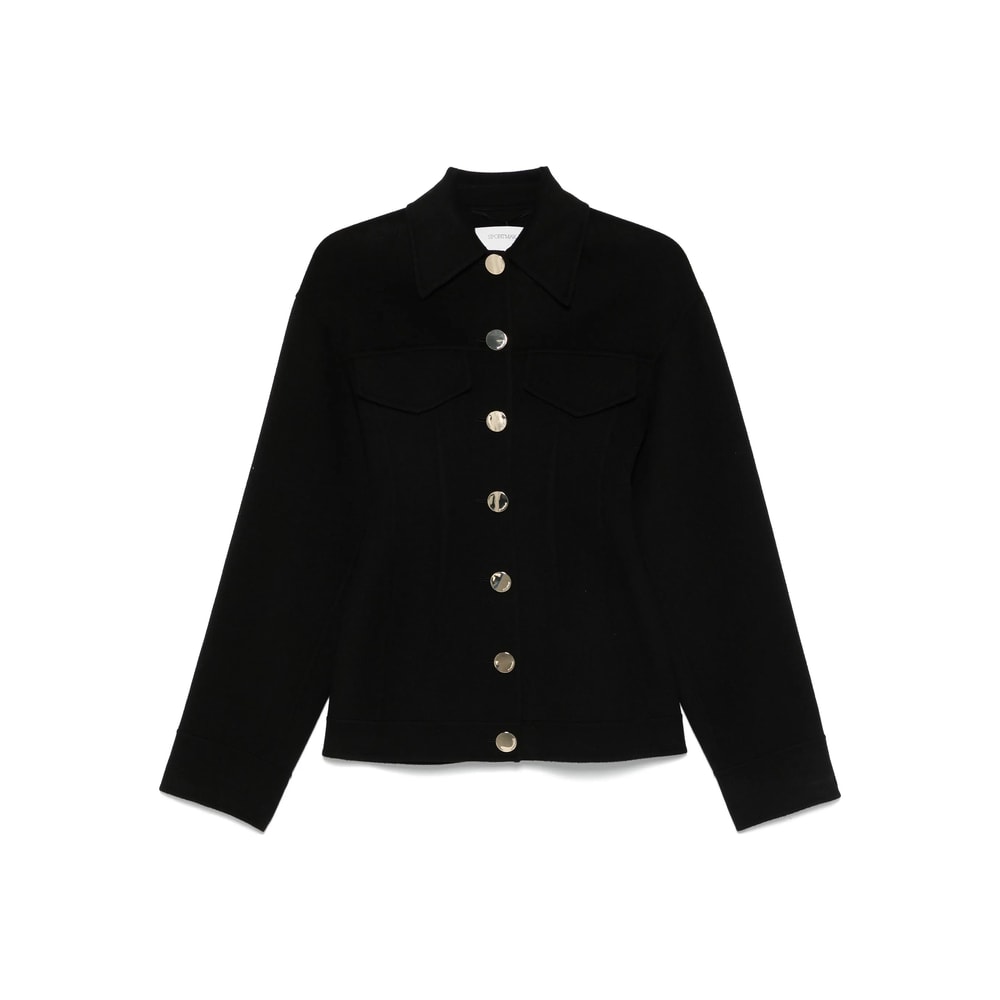 Sportmax Tailored Egeo Jacket Collared Neck In Black