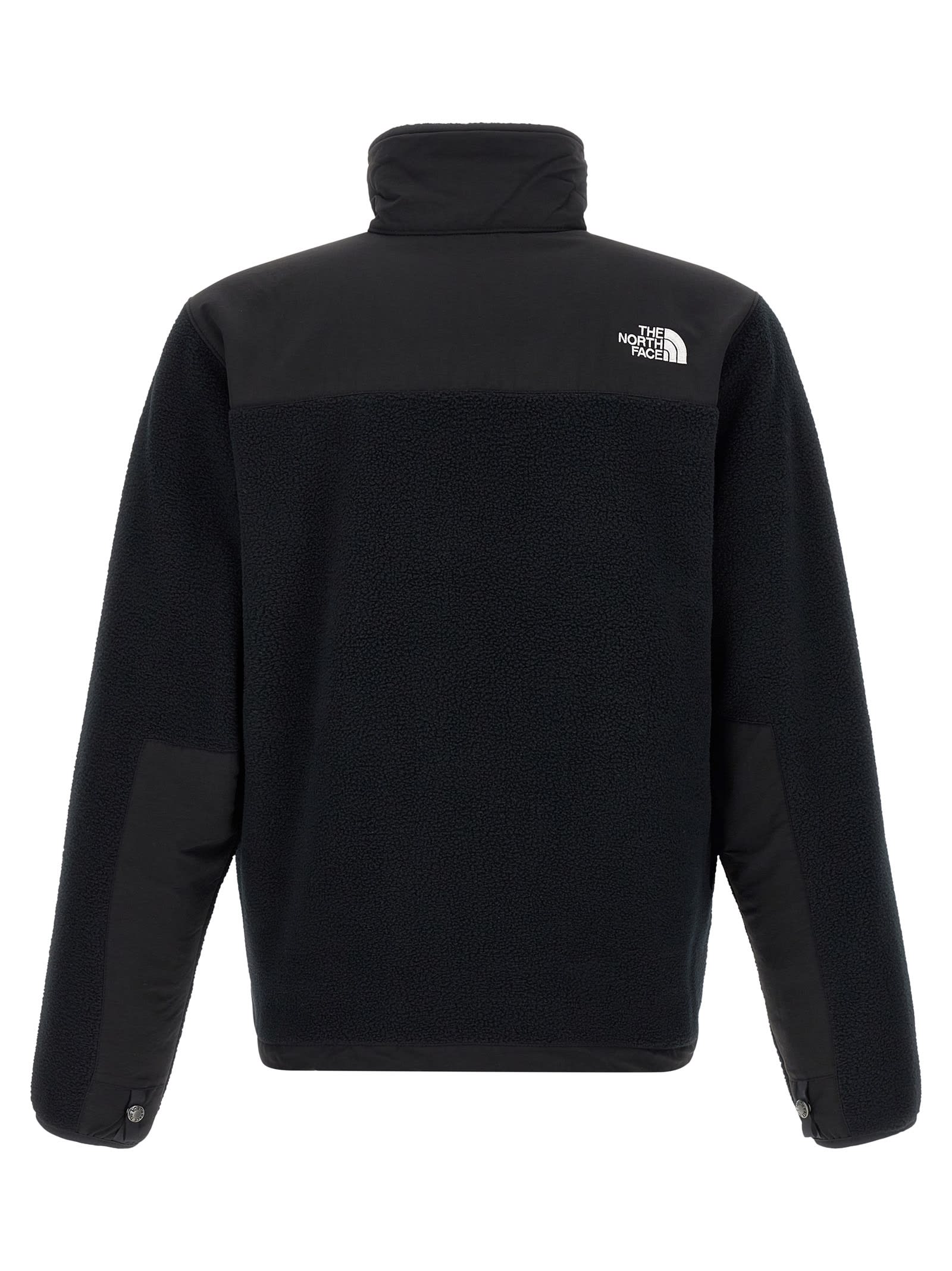 The North Face Canyonlands Stretch Fleece Standard Fit Full Zip Mock Neck Sweatshirt In Black