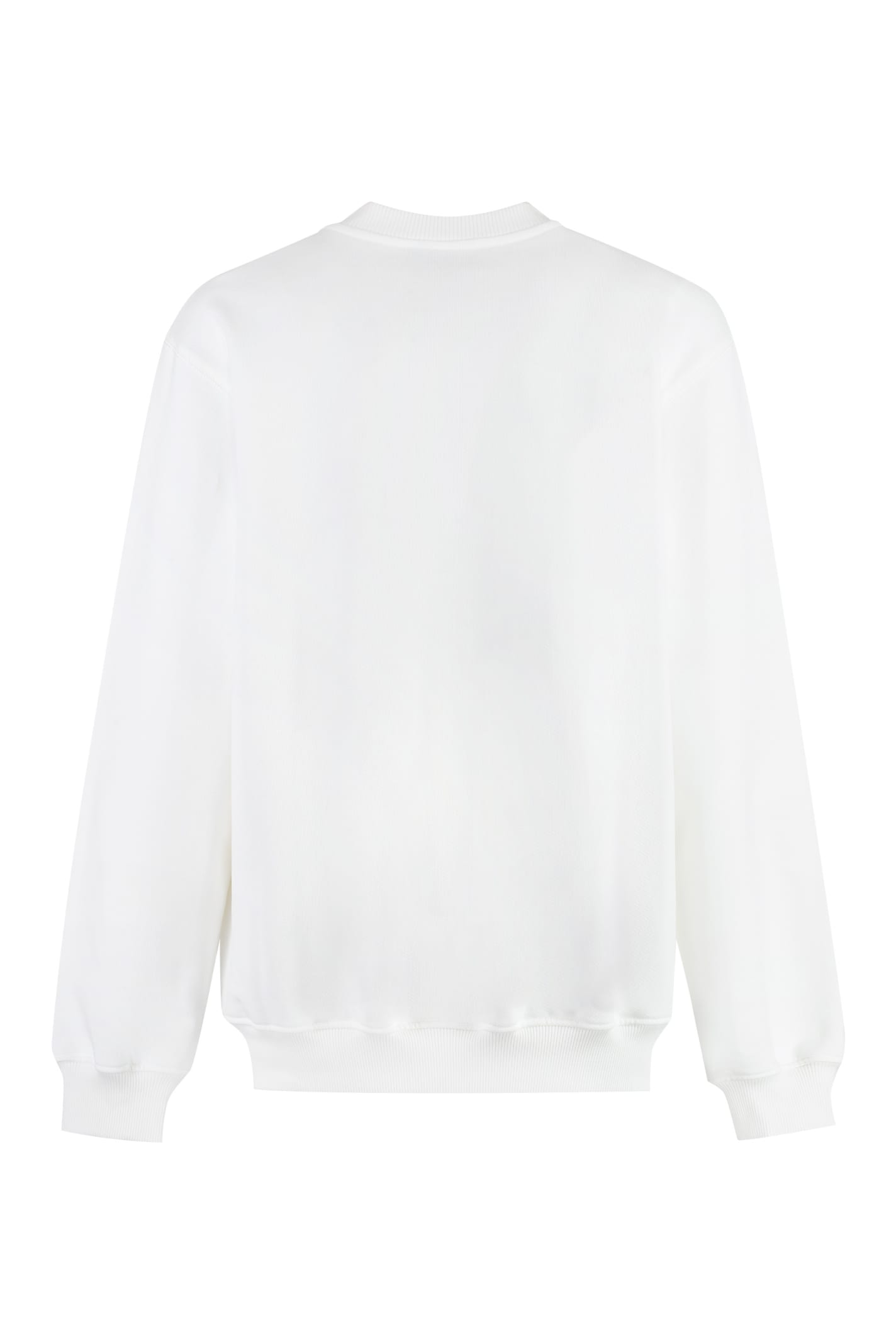 Shop Casablanca Printed Cotton Sweatshirt In White