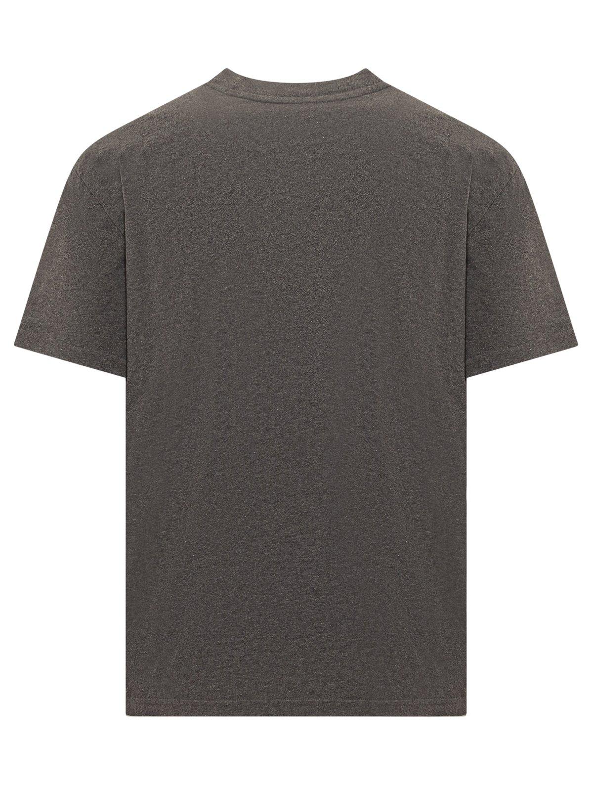 Shop Jw Anderson Jwa Lime Printed T-shirt In Grey