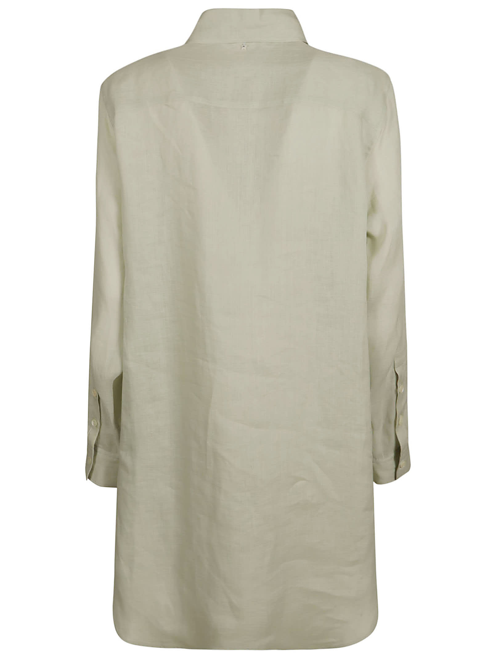 Shop Lorena Antoniazzi Long-sleeved Shirt In Sage Green
