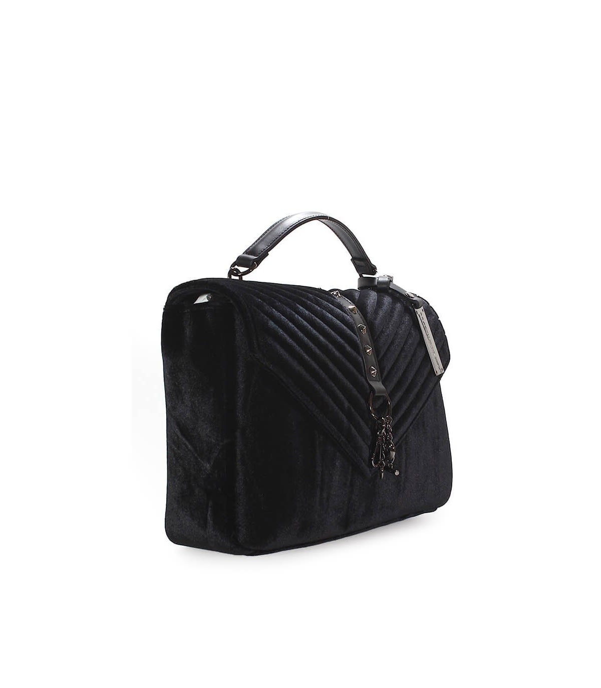 black velvet shoulder bag