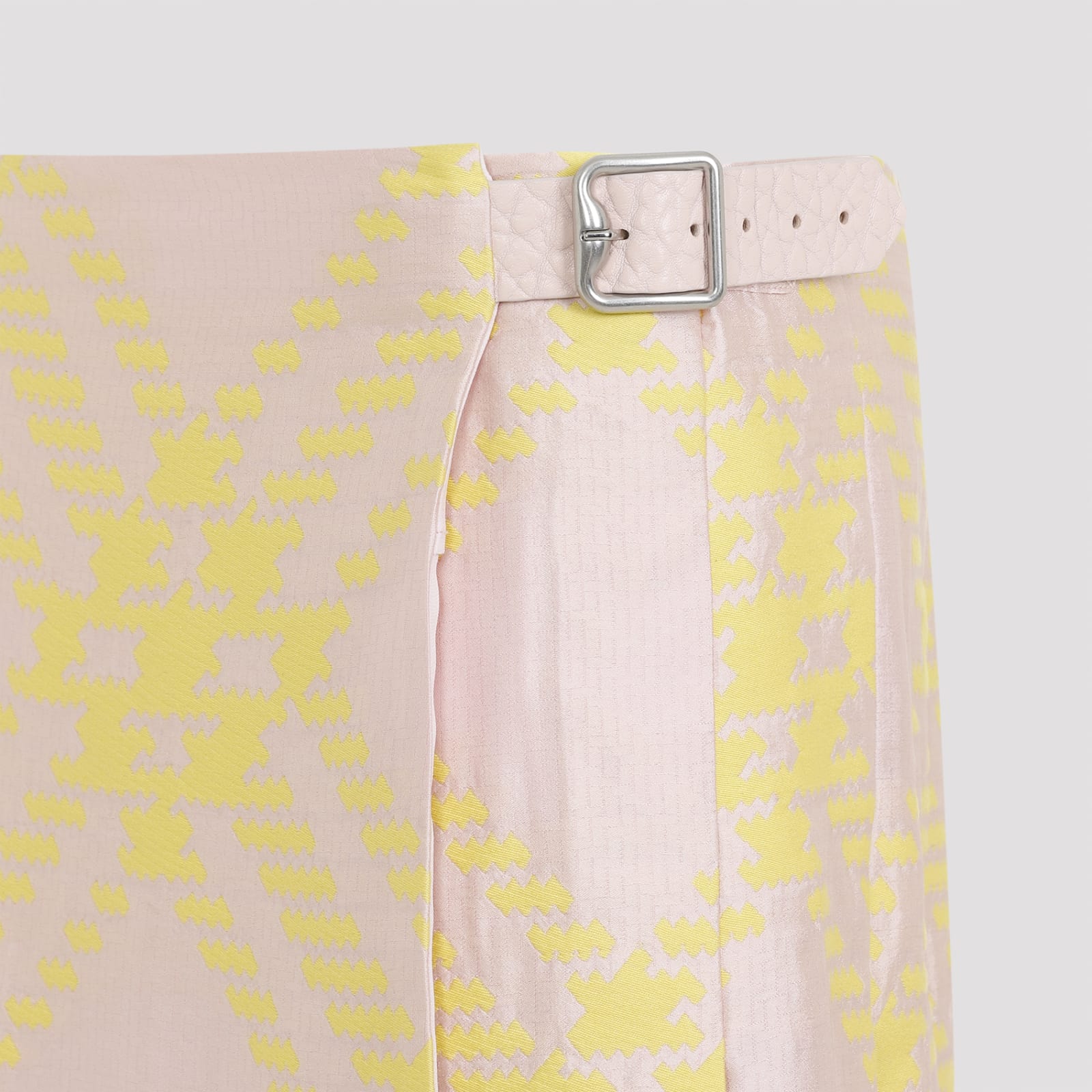 Shop Burberry Skirt In Sherbet Ip Check