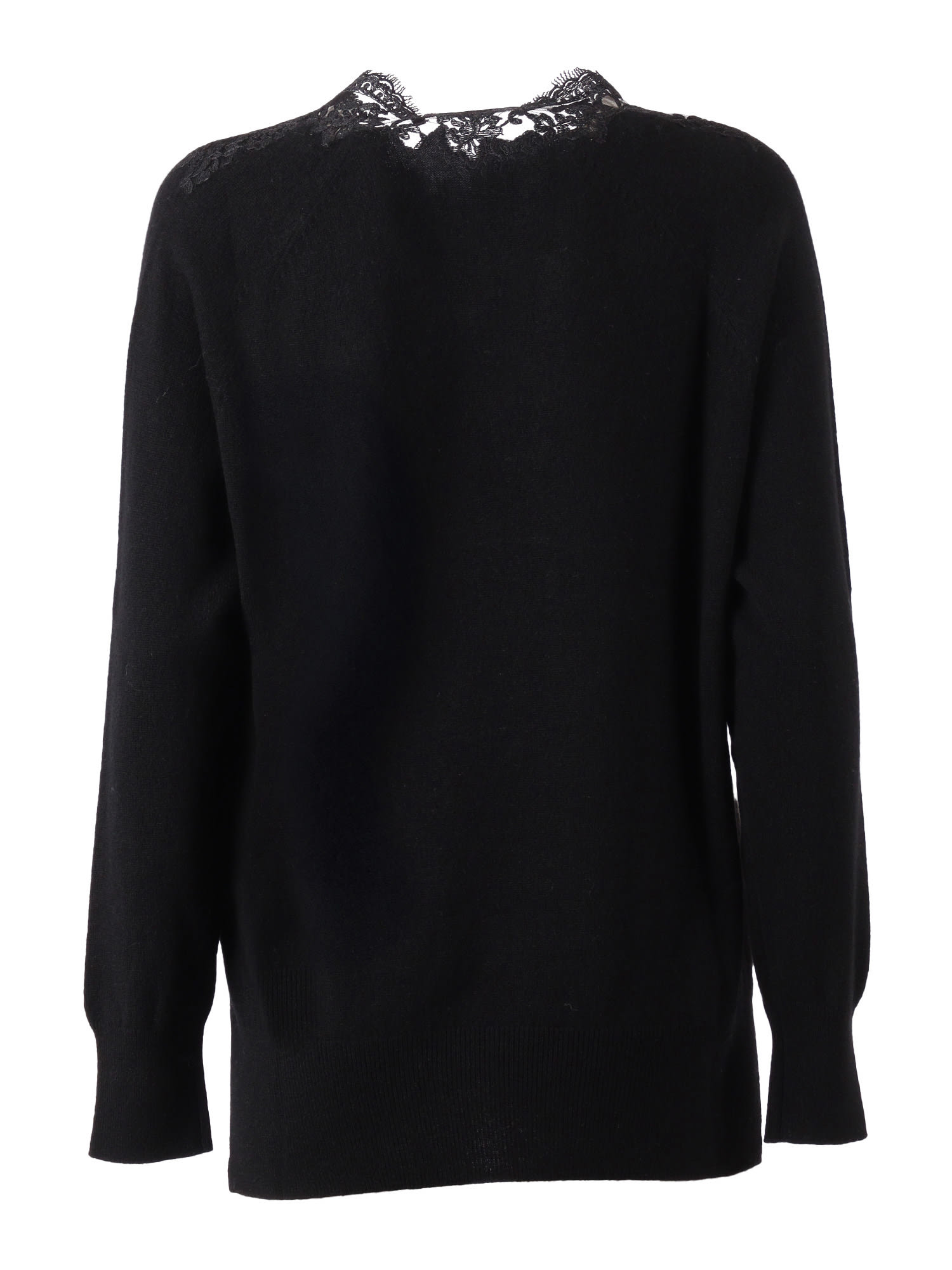 Ermanno Ermanno Scervino V Neck Sweater In Black