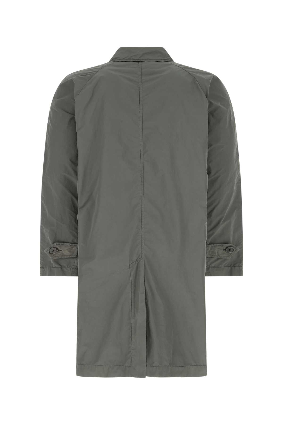 Aspesi Dark Grey Polyester Blend Rain Coat In 85333