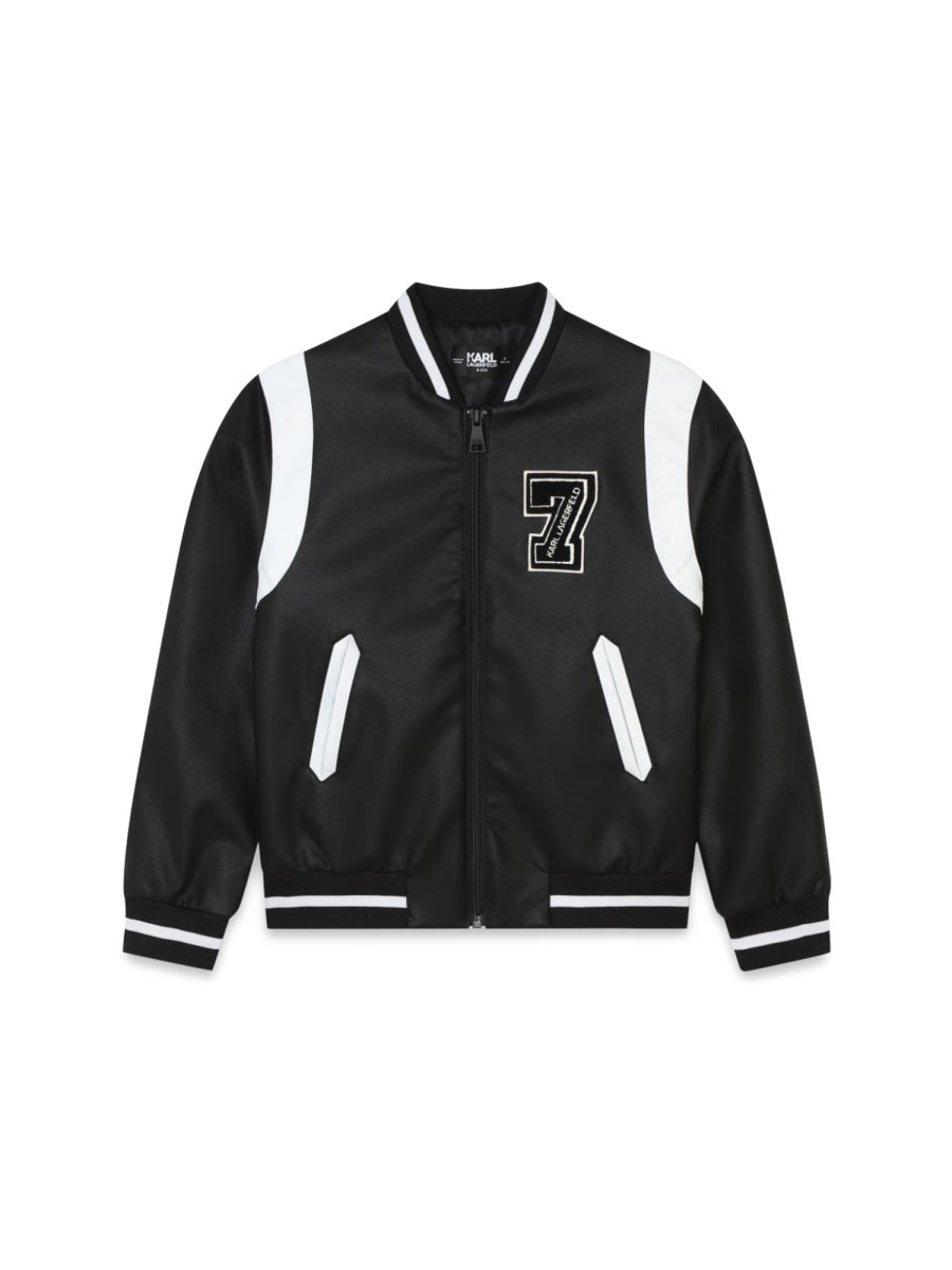 Shop Karl Lagerfeld Jacket In Black