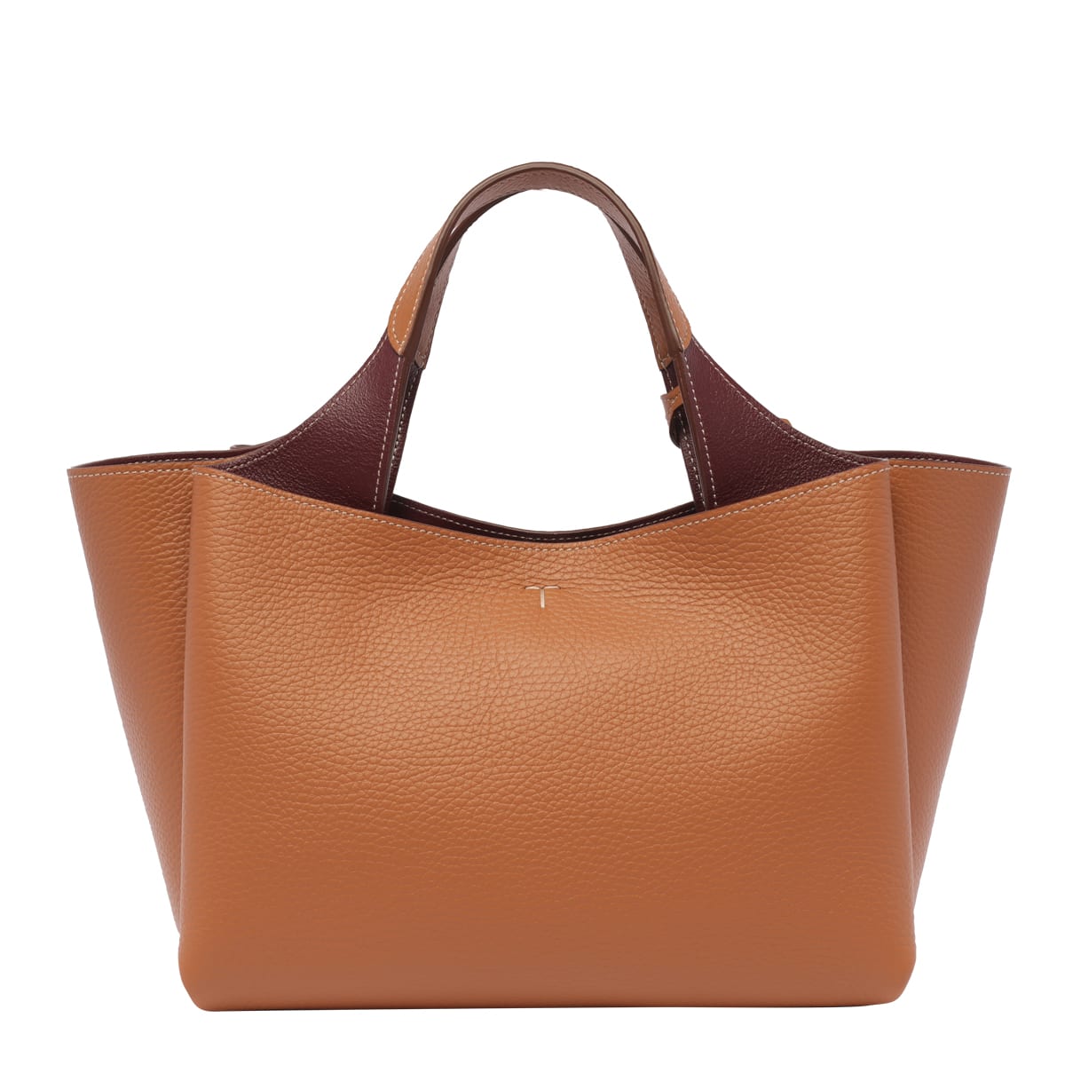 Shop Tod's Mini Leather Handbag In Brown