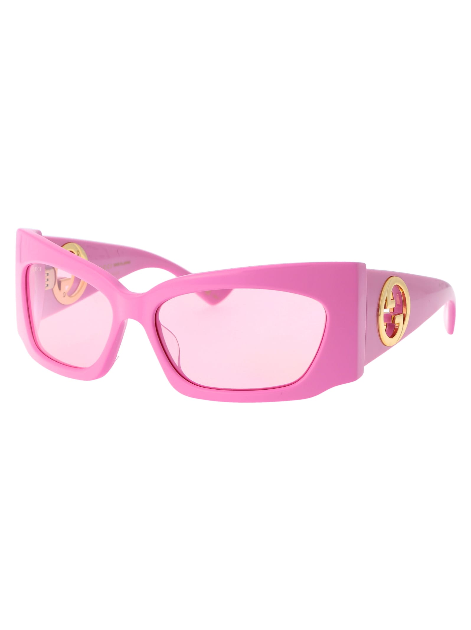 Shop Gucci Gg1412s Sunglasses In 003 Pink Pink Pink