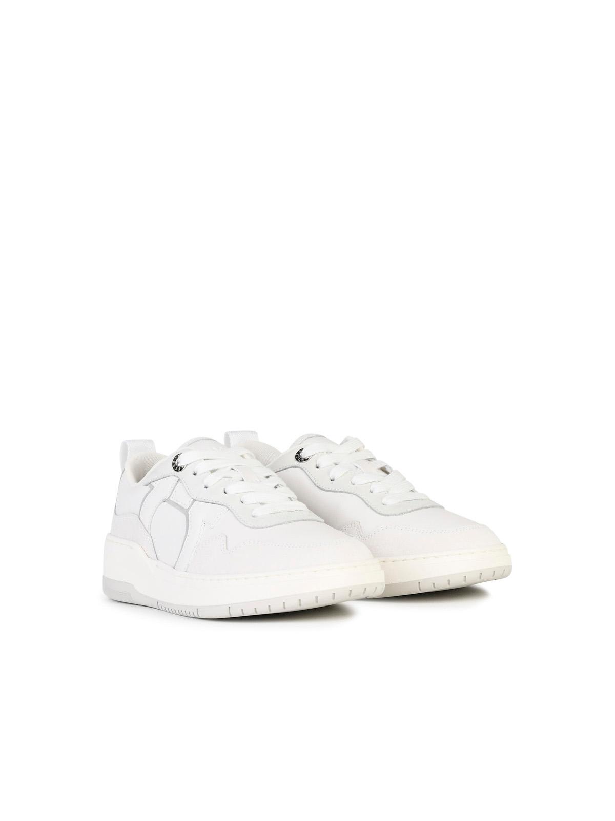 Ferragamo Sneakers Featuring Rubber Sole And Suede Accents In White