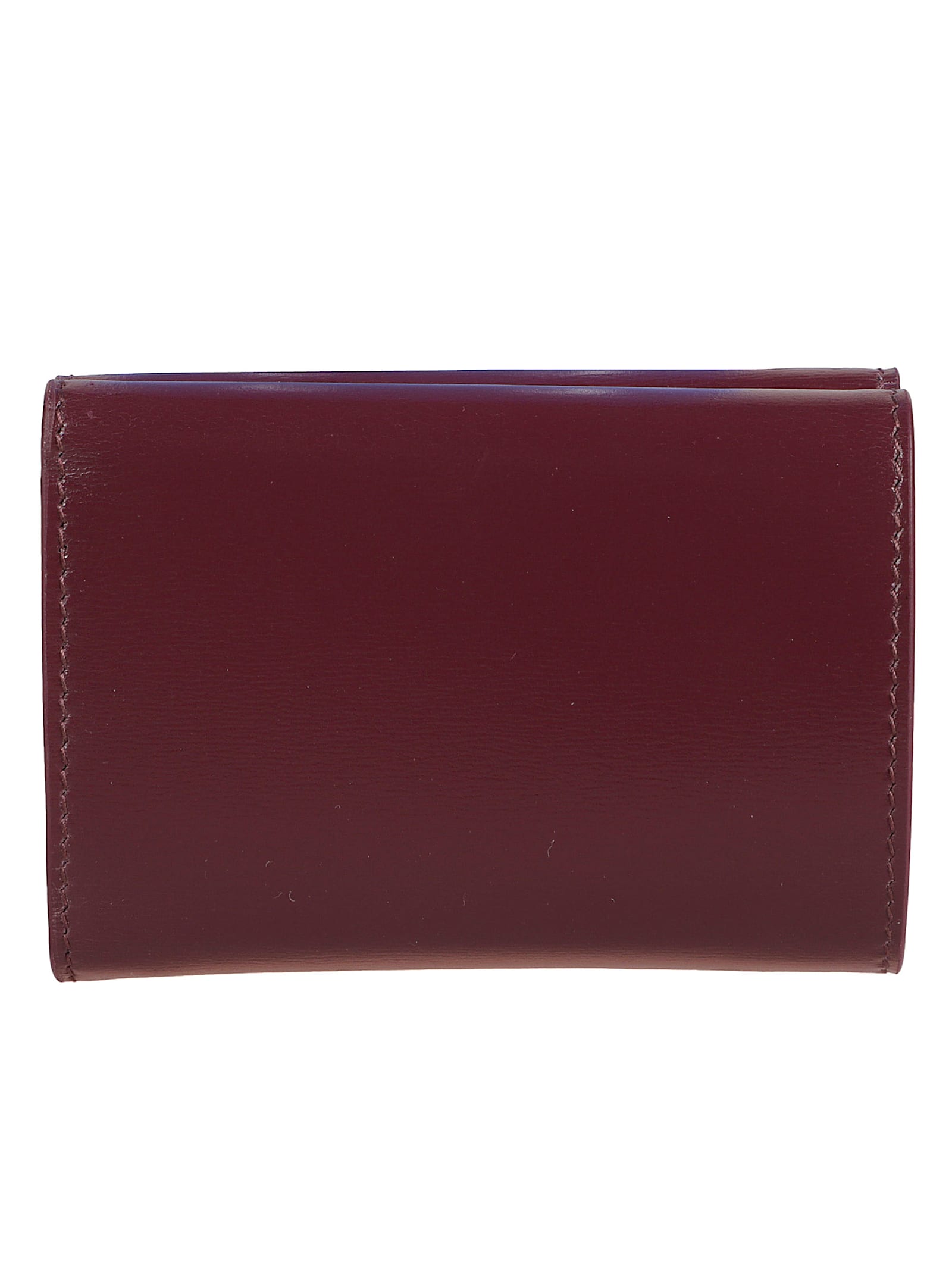 Jil Sander Compact Leather Wallet For Essentials In Brown