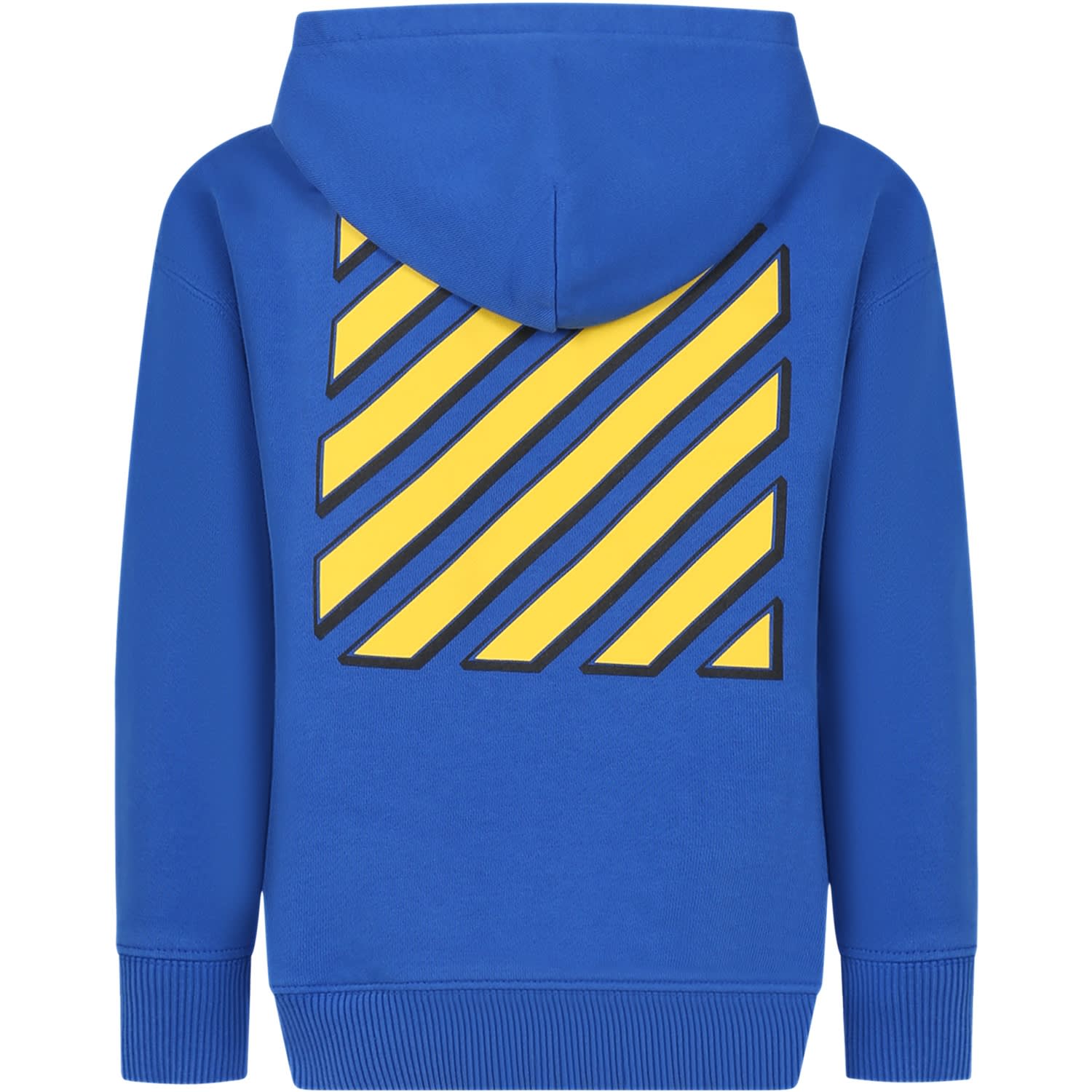 Shop Off-white Light Blue Sweatshirt For Boy With Logo