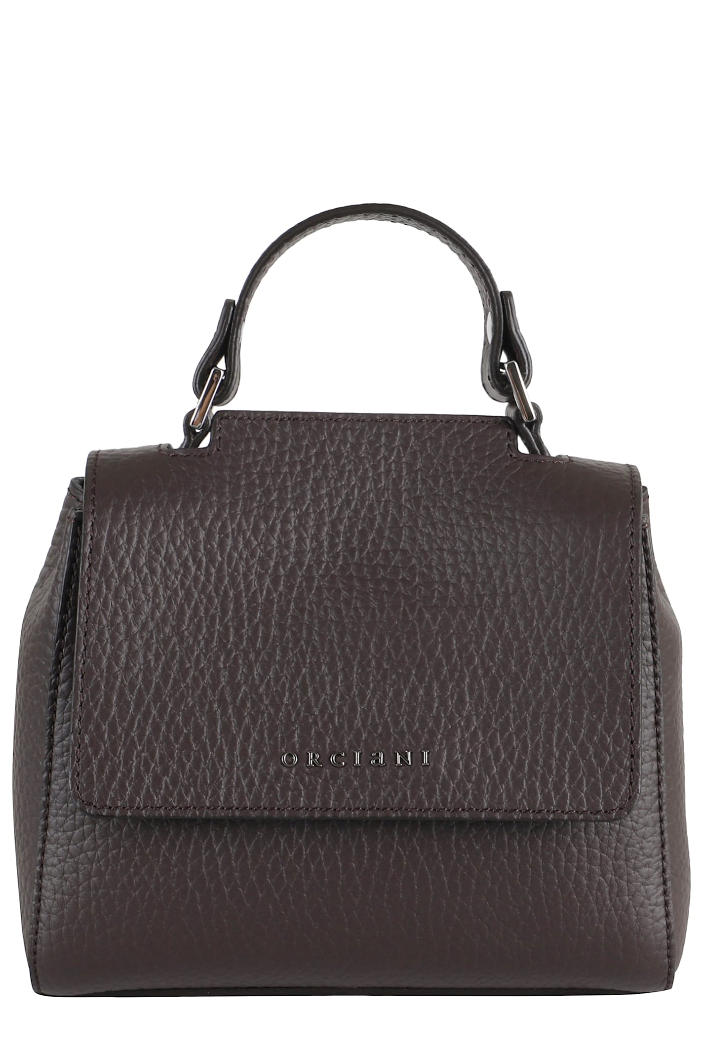 Orciani Borsa Sveva Soft Mini A Mano In Brown