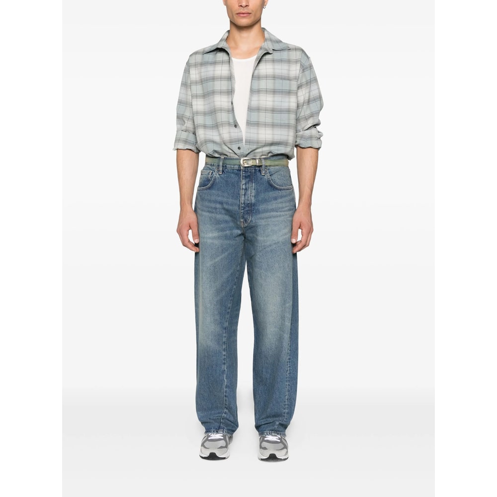 Sunflower Wide Twisted Jeans In Blue